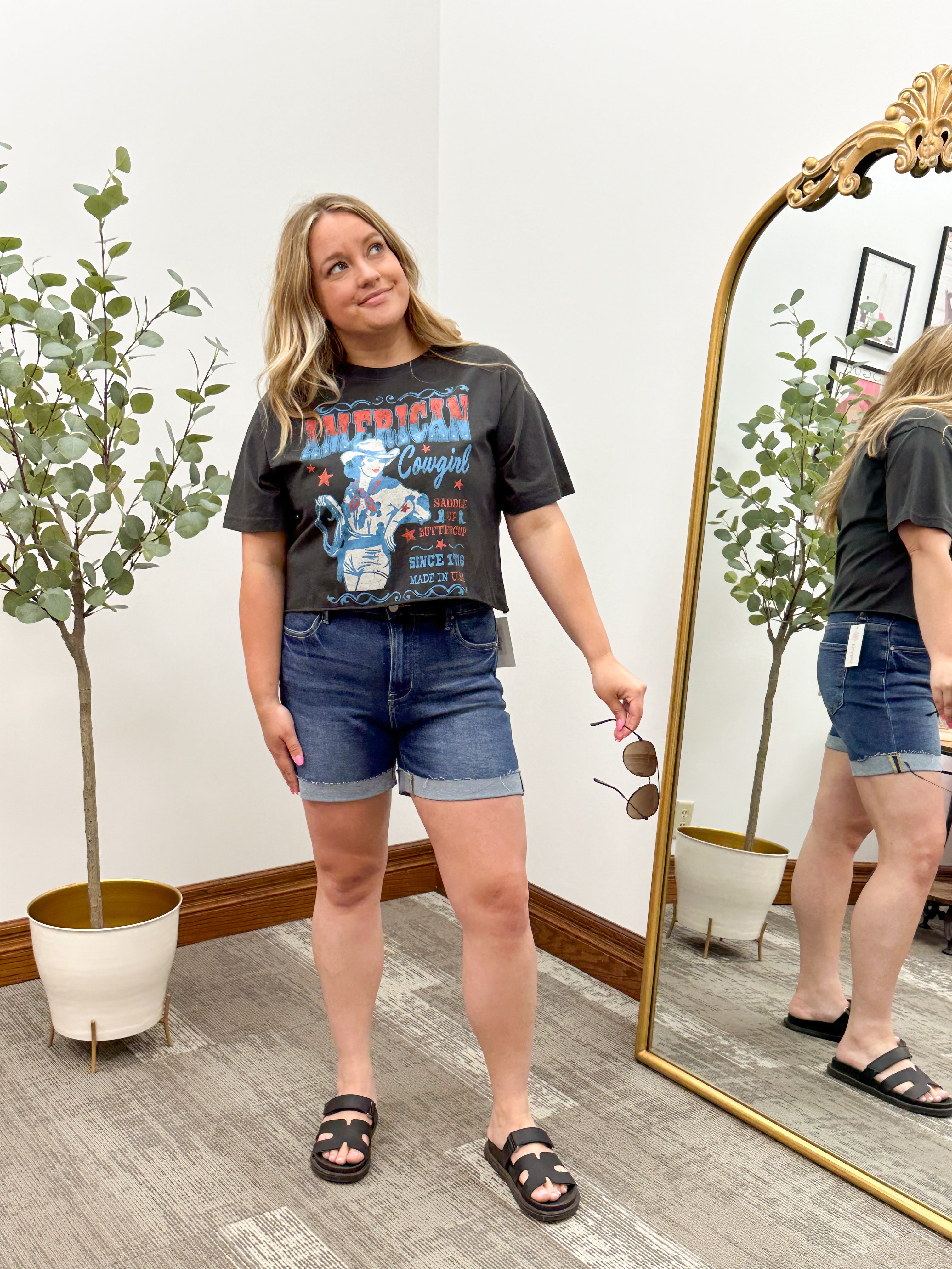 'American Cowgirl' Vintage Graphic Tee