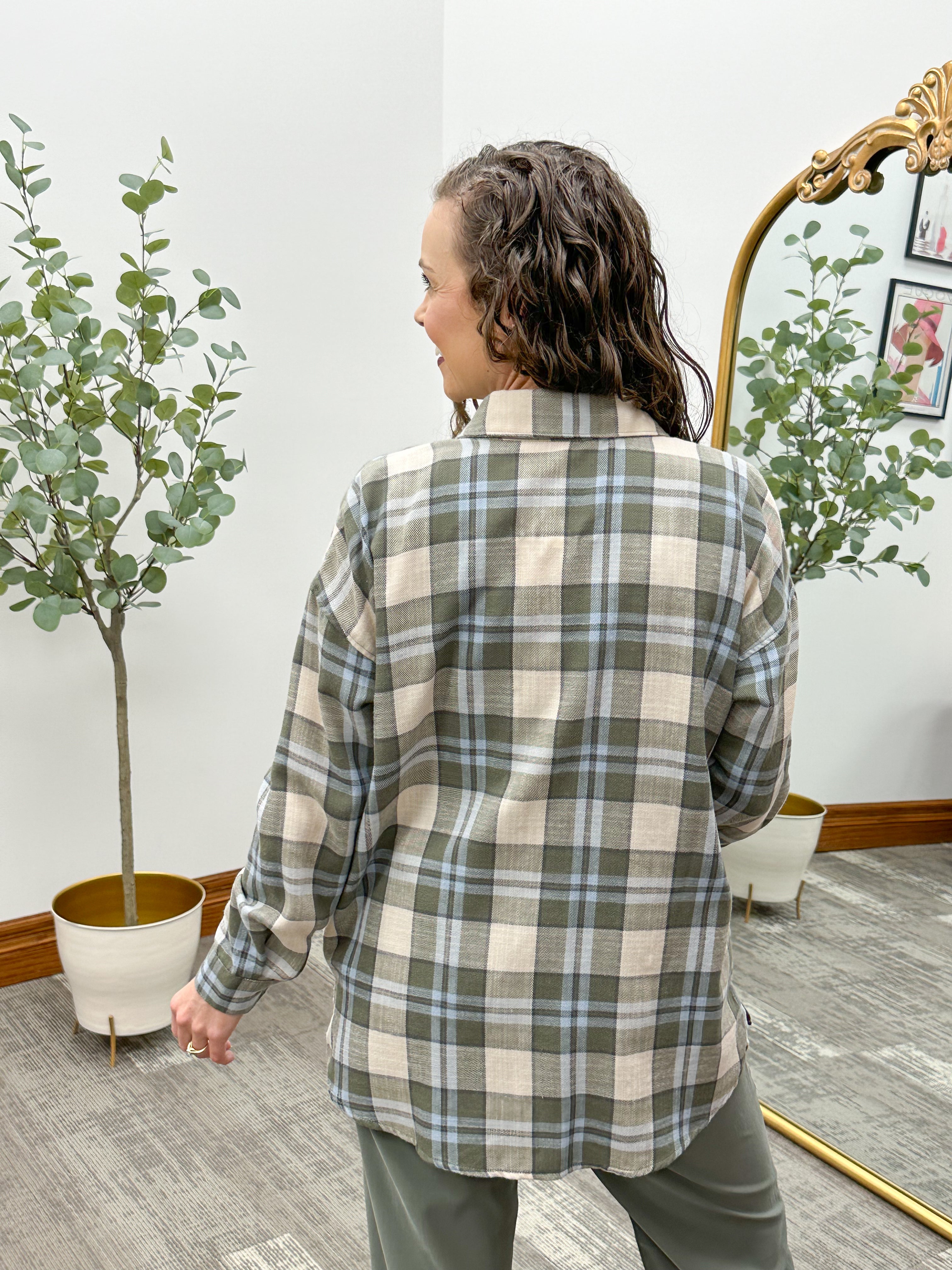 Becki Oversized Flannel Shirt