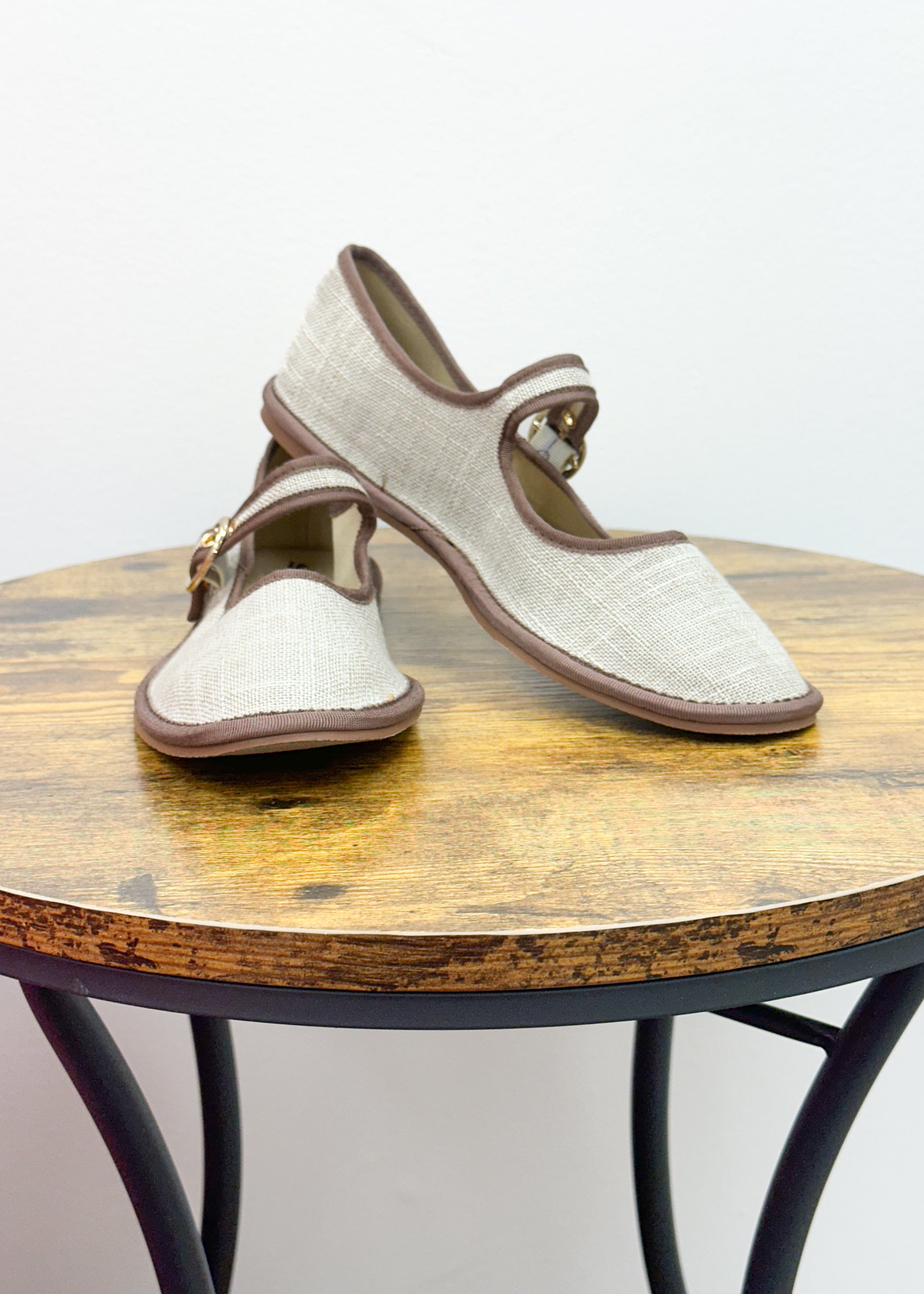 Leta Beige Flats