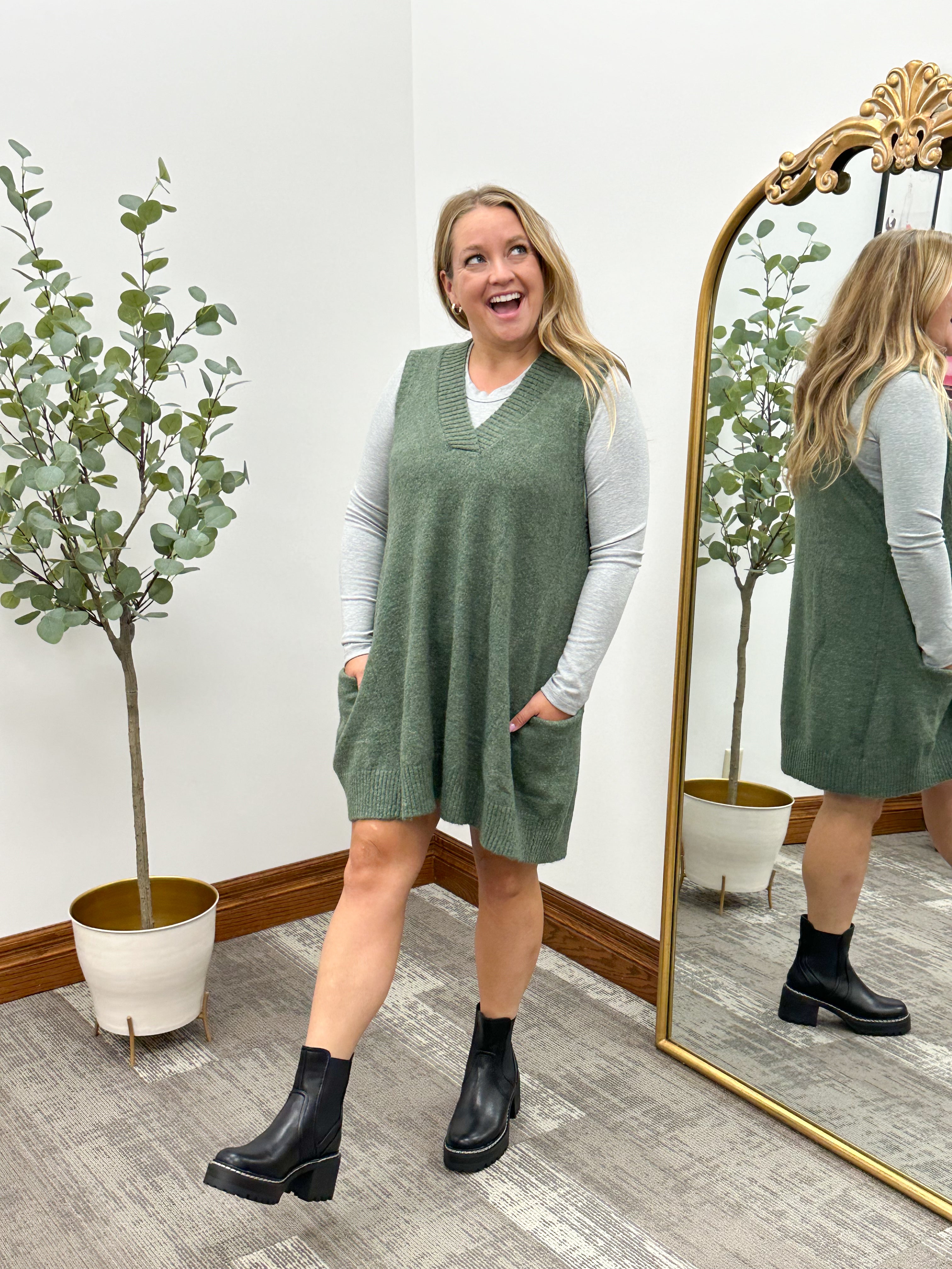 Megan Oversized Sweater Vest