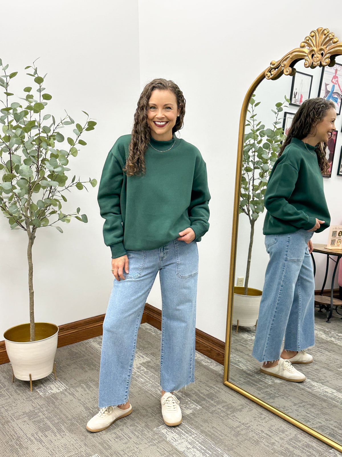 Oversized Mock Neck Sweatshirt (4 colors)