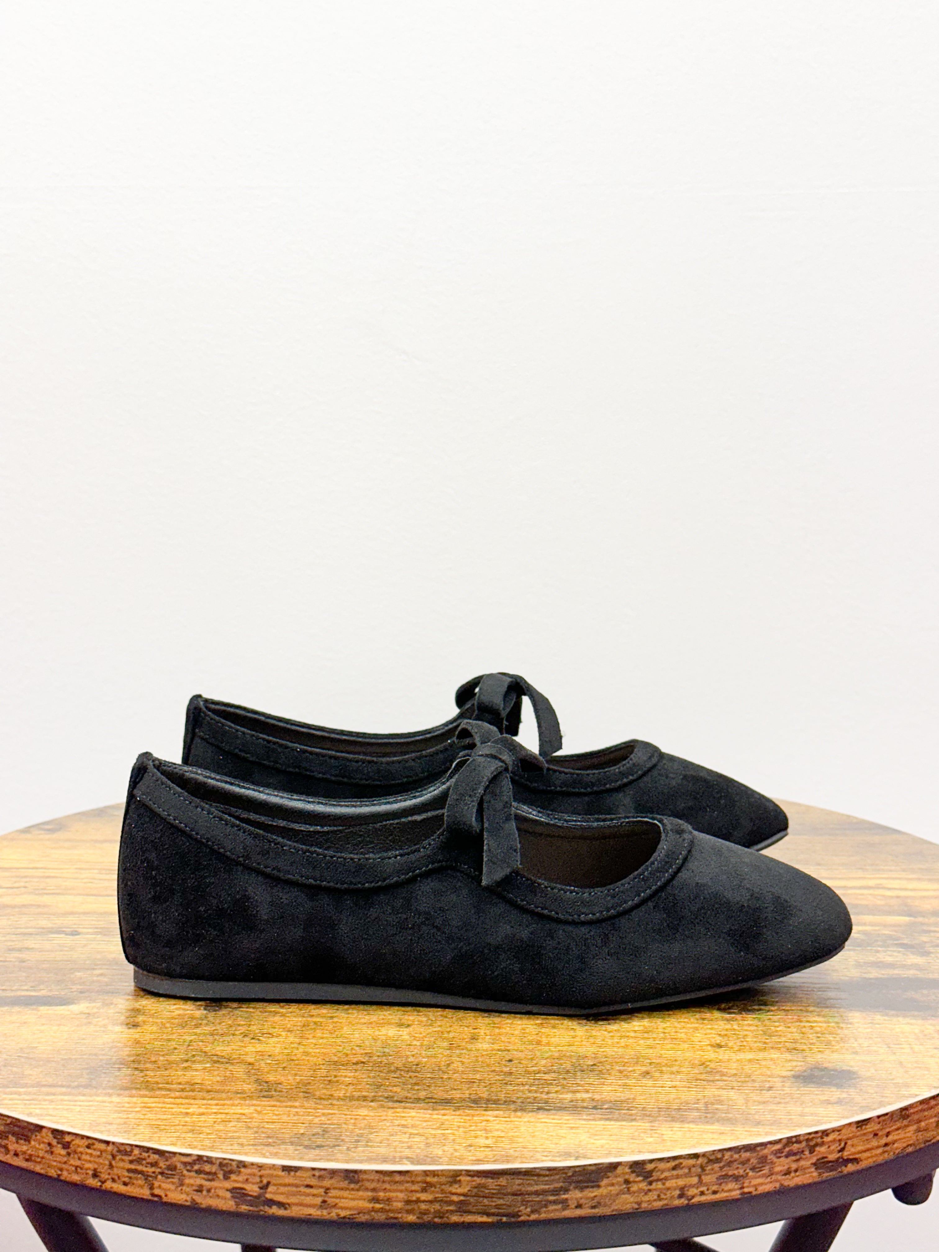 Corkys Black Layover Ballet Flats