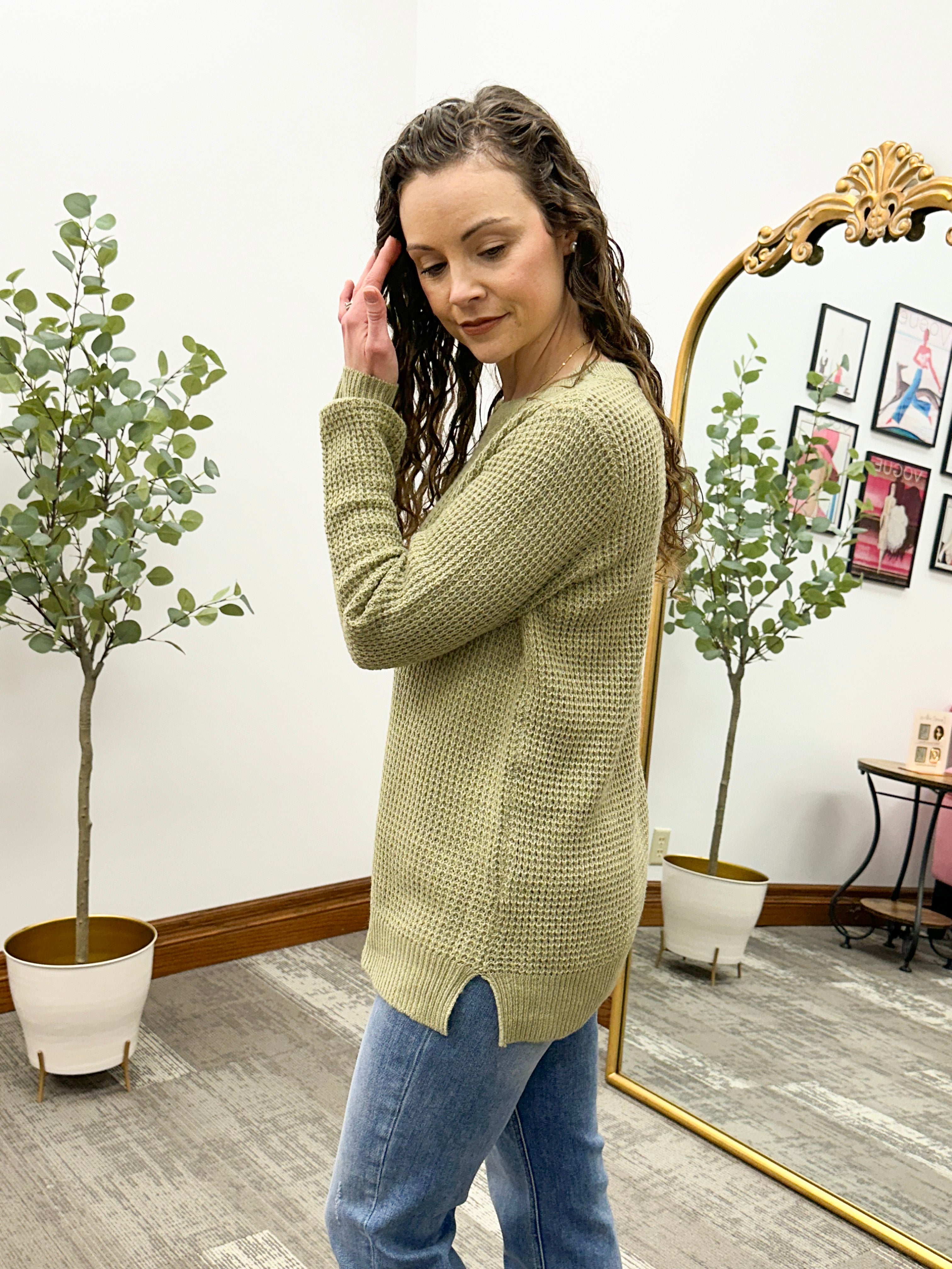 Kori Waffle Textured Sweater