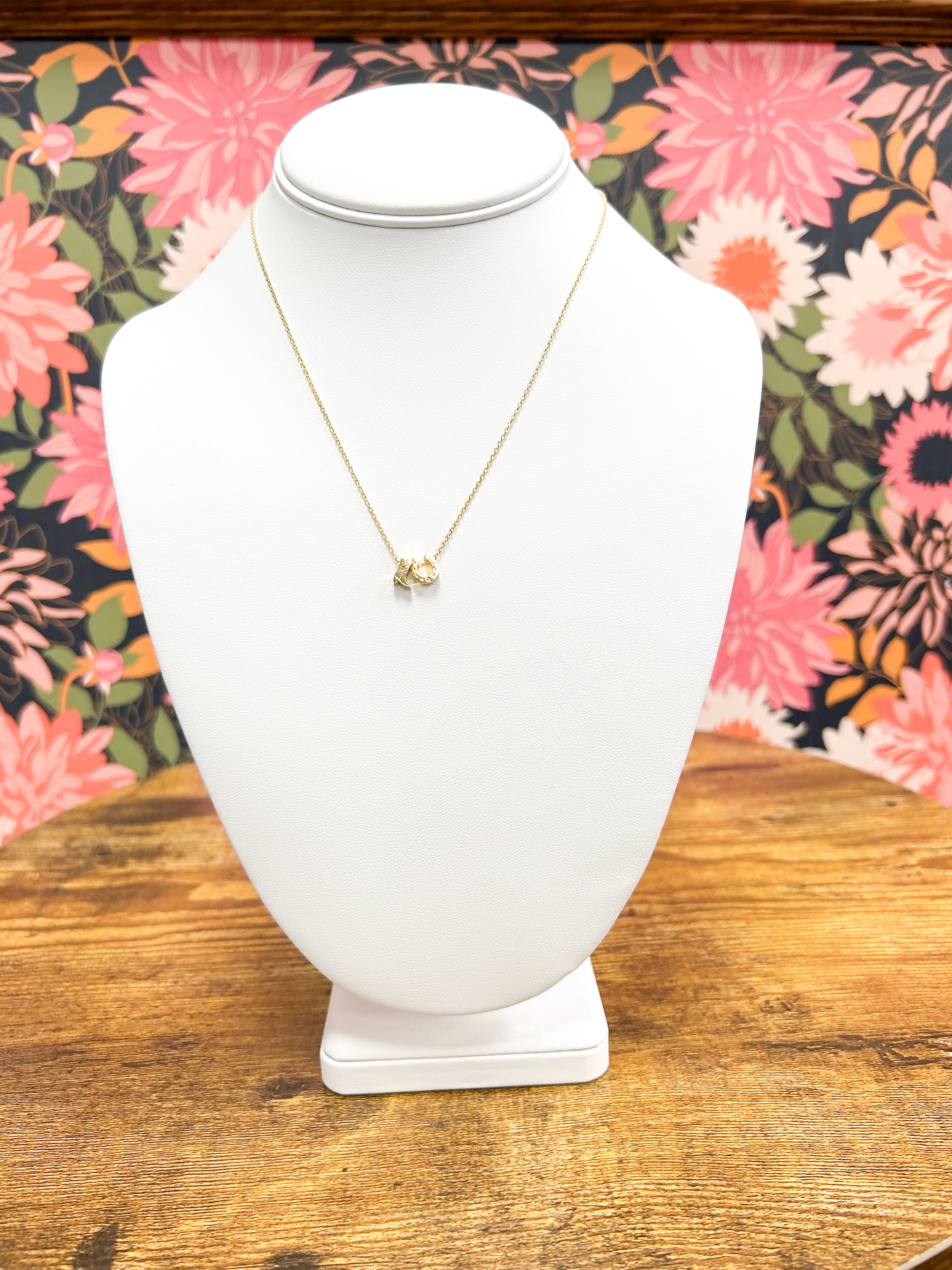 Gold Western Style Charm Necklace