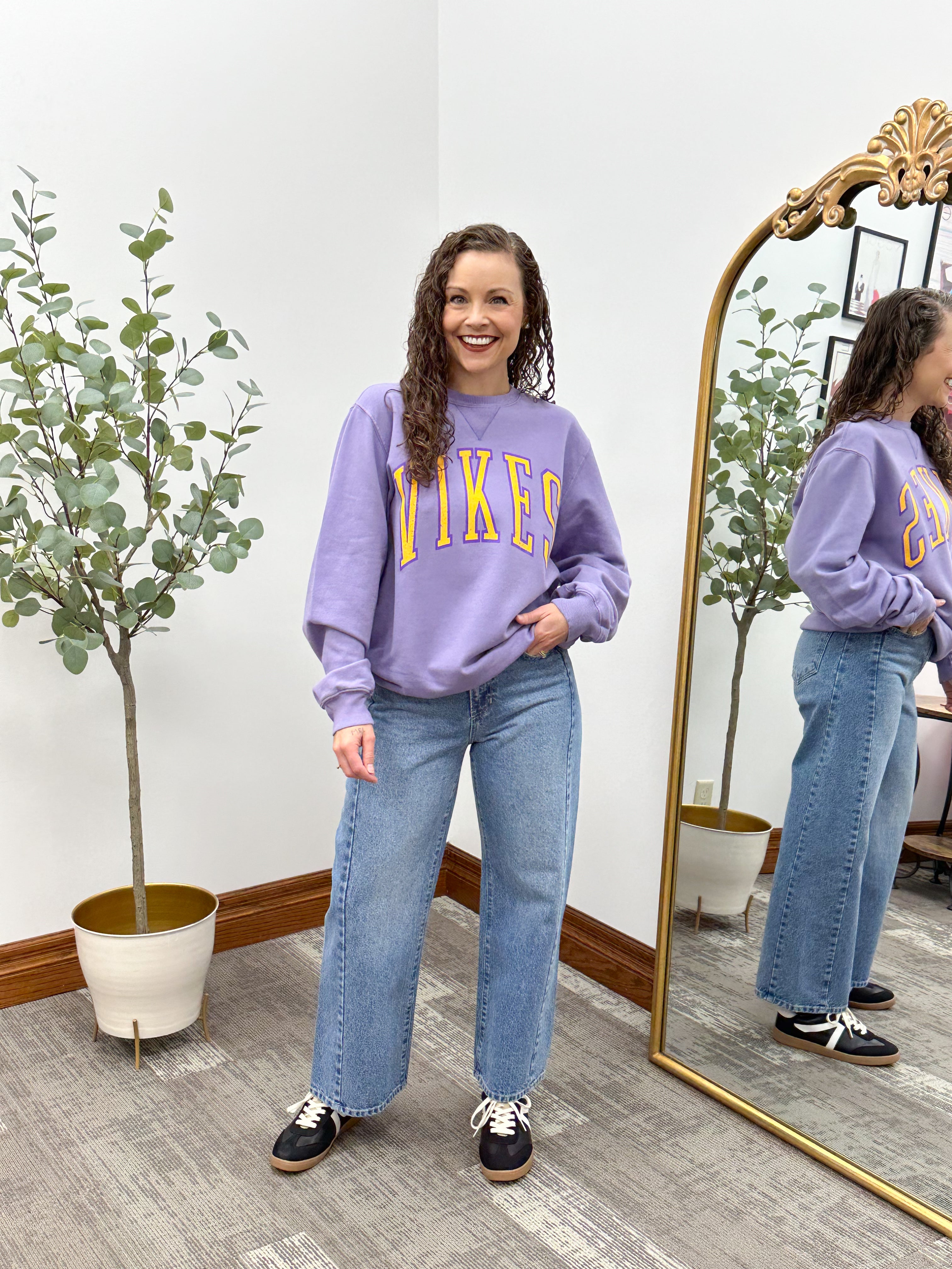 Purple VIKES Crewneck Sweatshirt