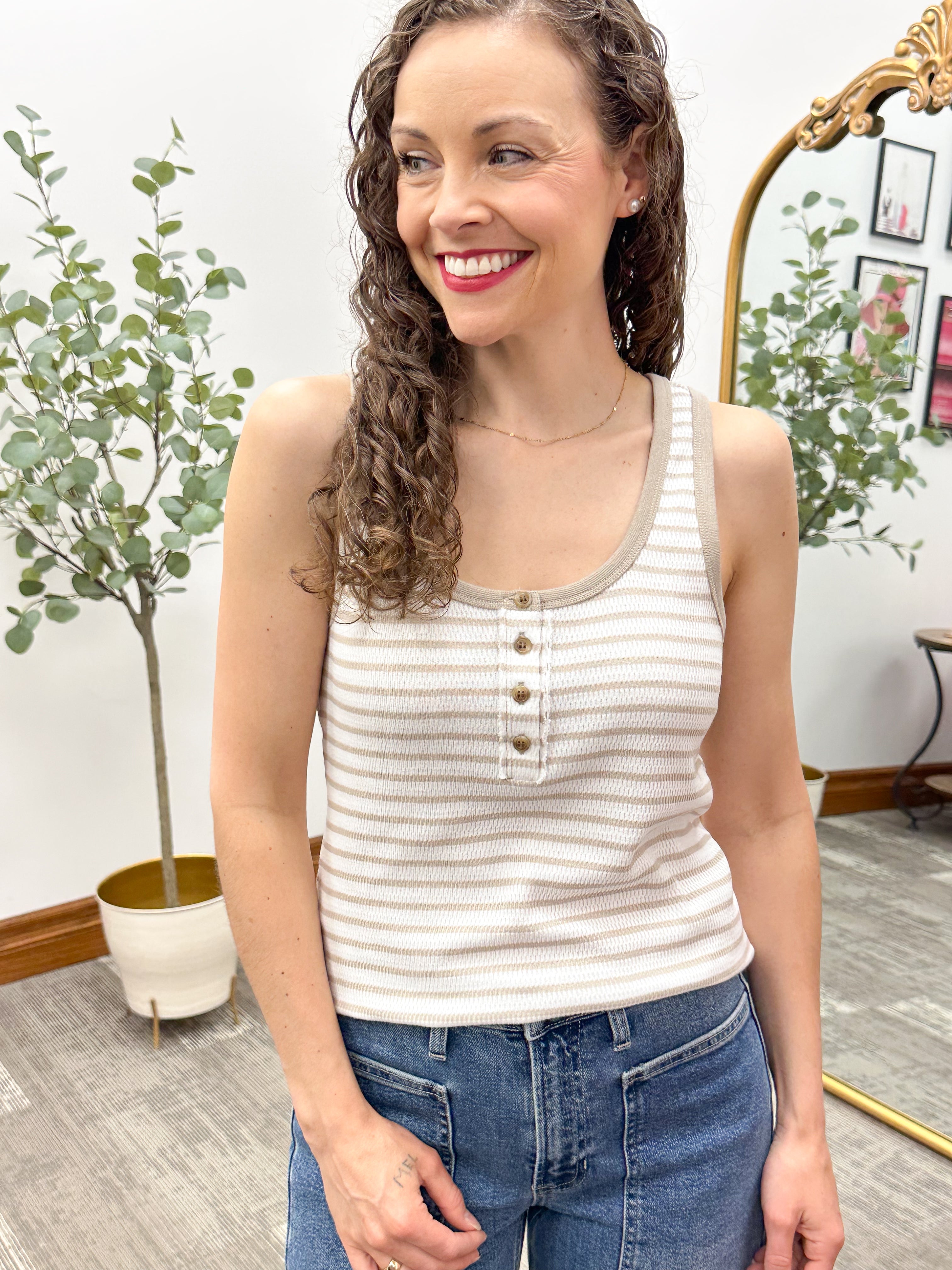 Thread & Supply Alfie Tank, thread & supply tank top, striped tank top, basic tank top 