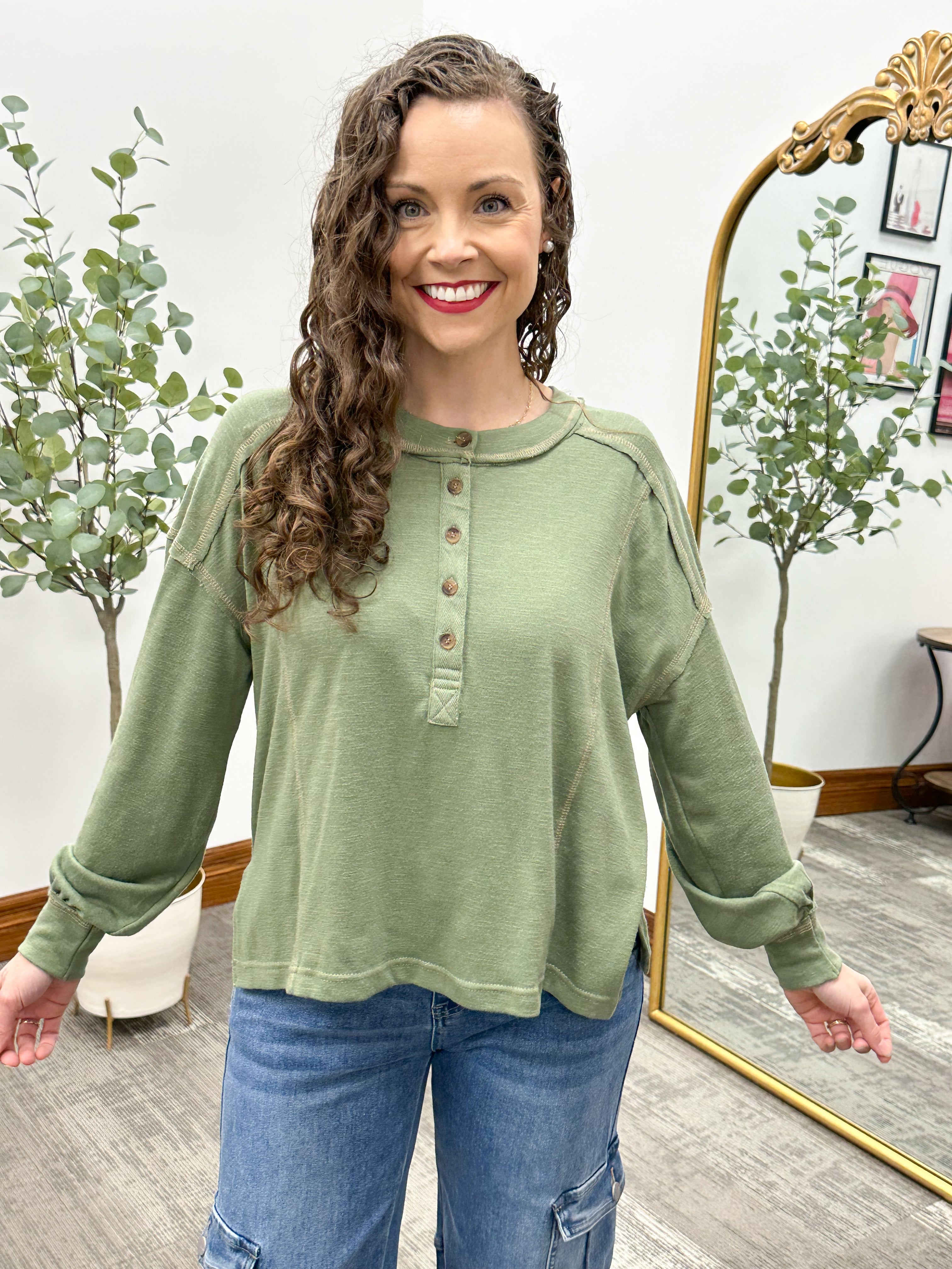 Megan Olive Henley Top