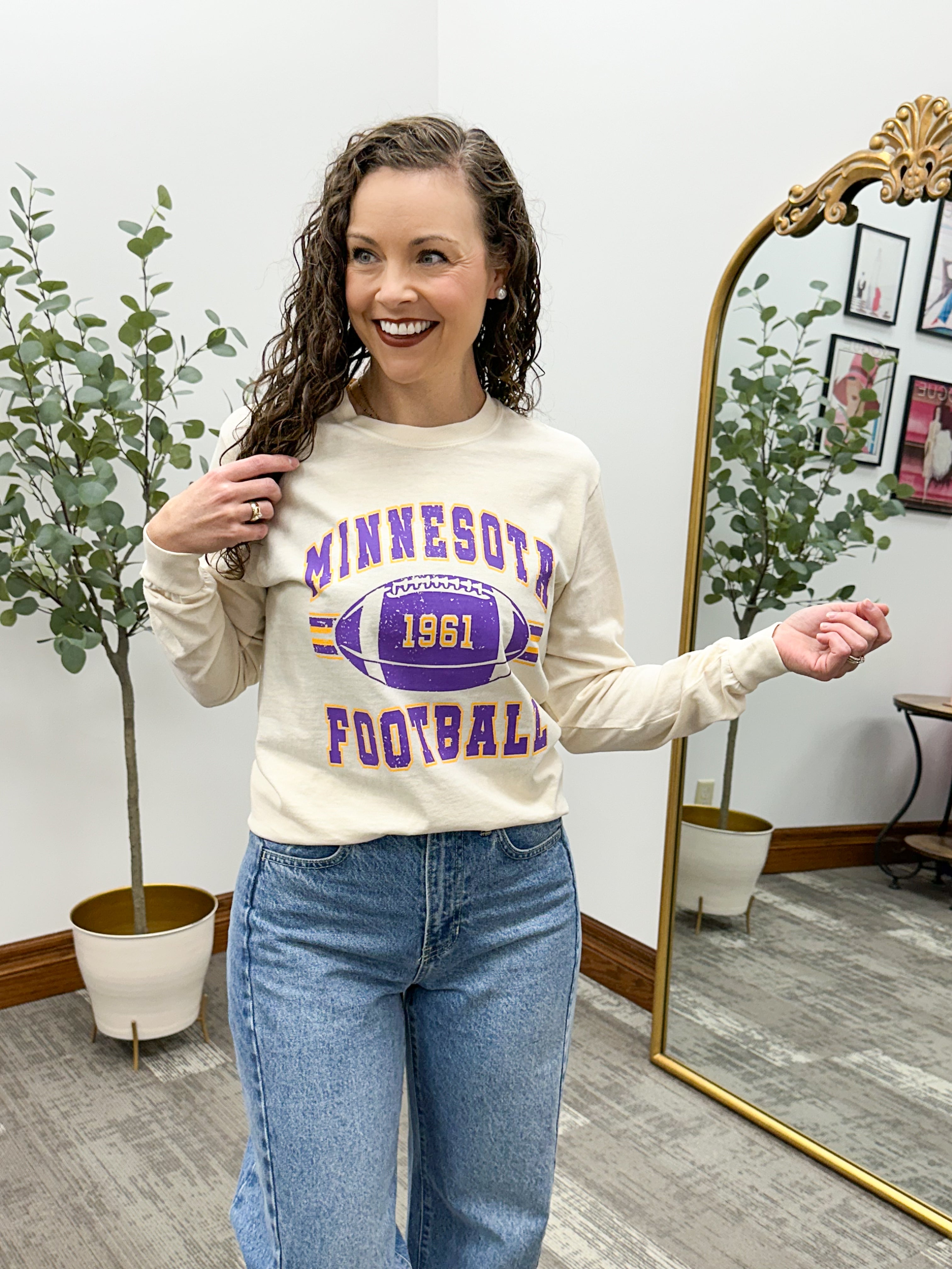 Minnesota Vikings Football Long Sleeve Shirt