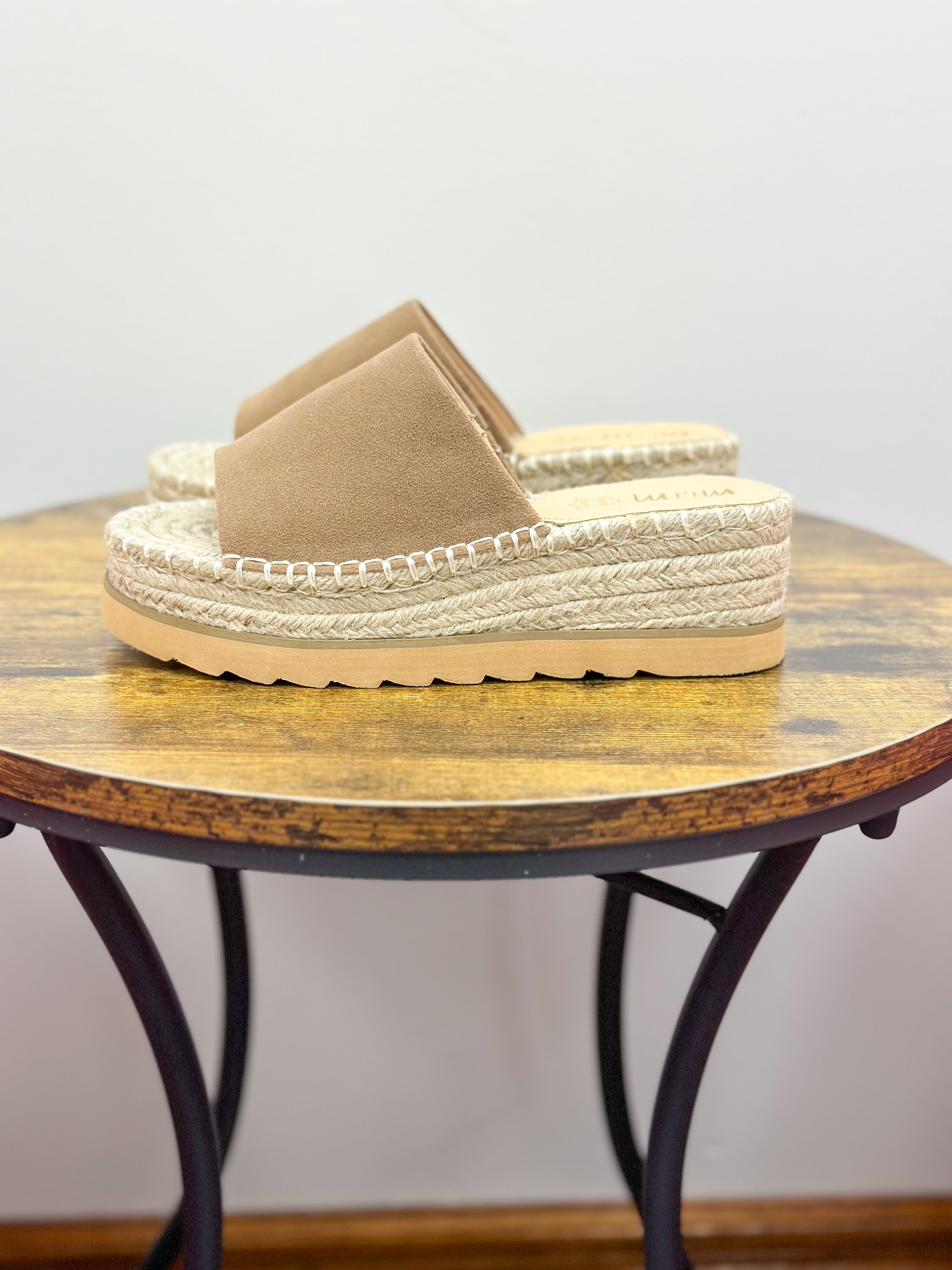 Sabrina Taupe Espadrille Sandals