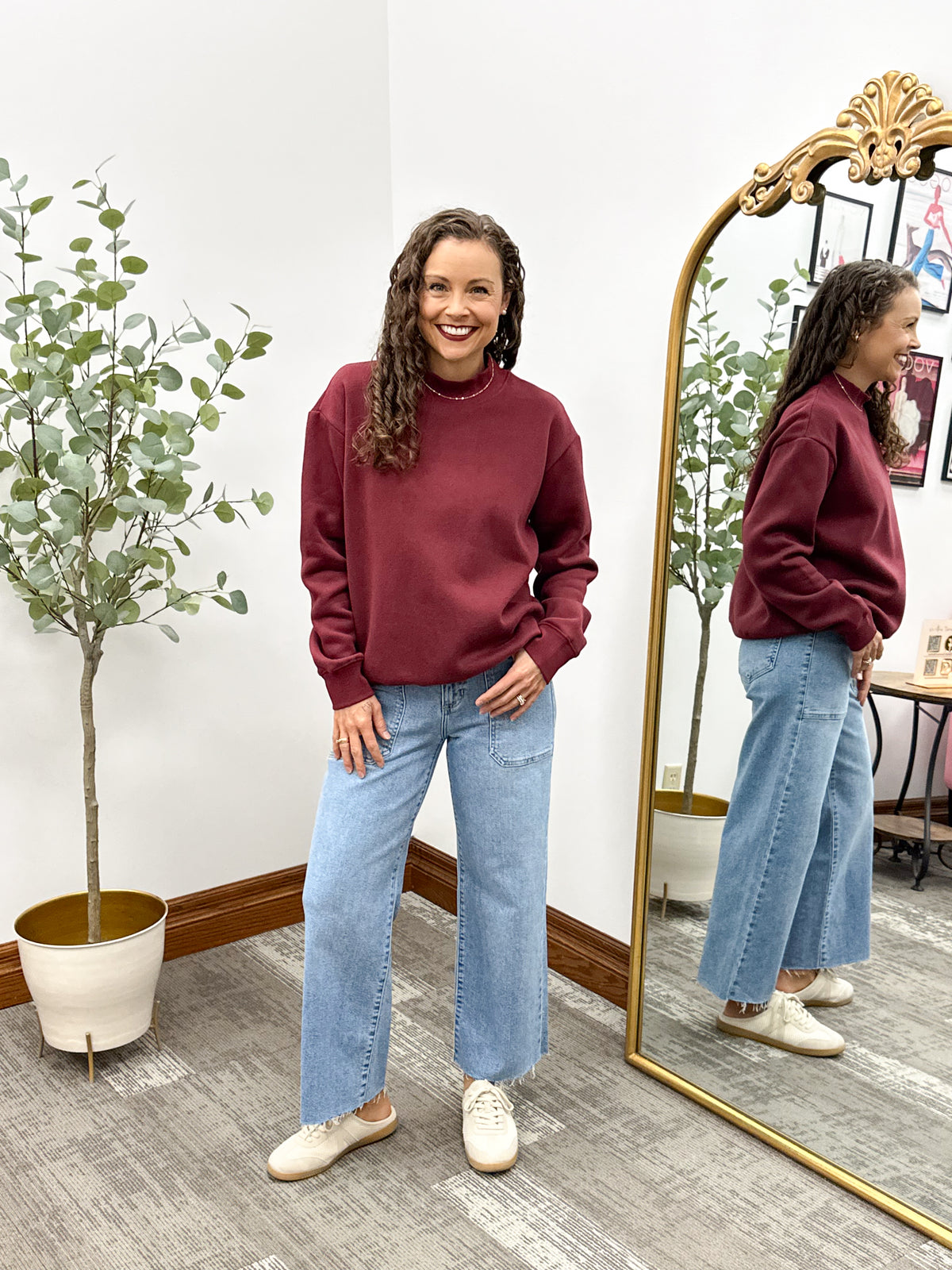 Oversized Mock Neck Sweatshirt (4 colors)