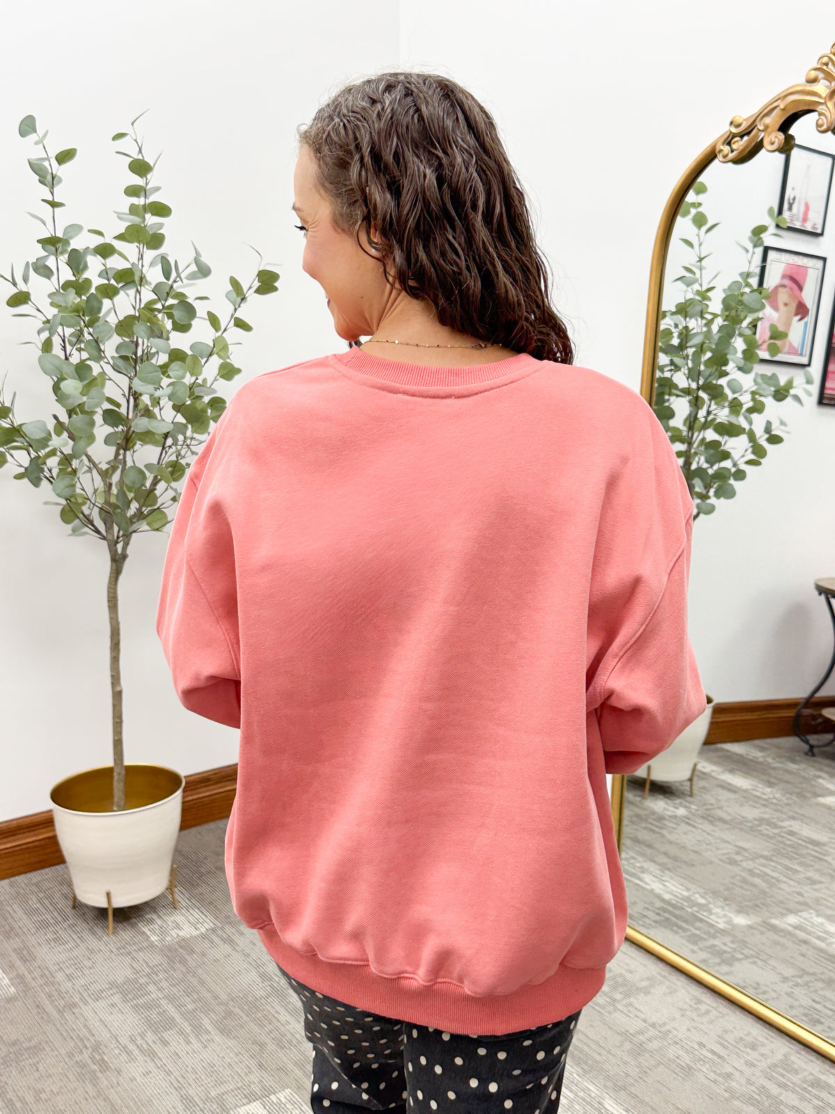 Coffee Weather Embroidered Sweatshirt