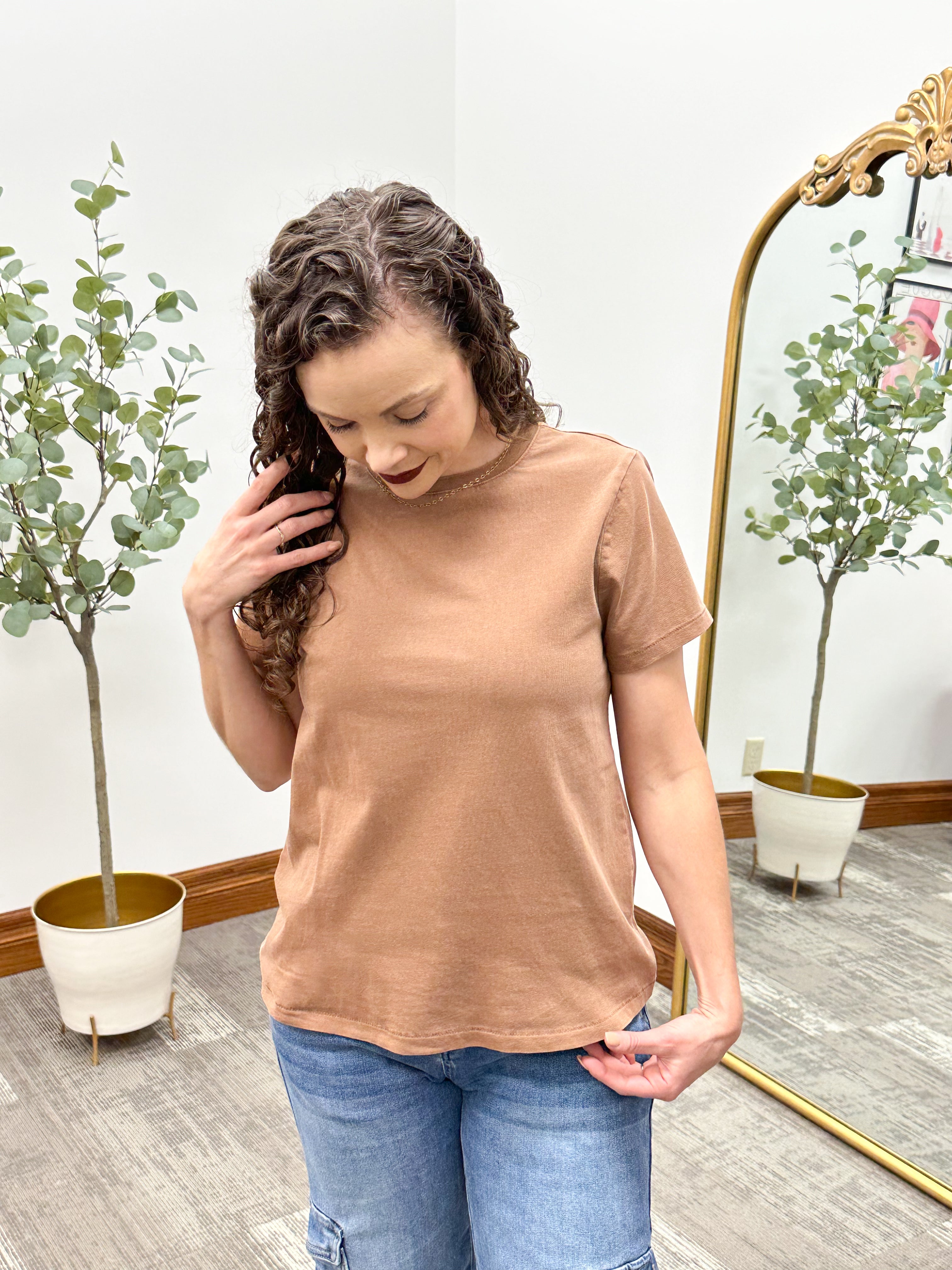 Brown Basic Tee