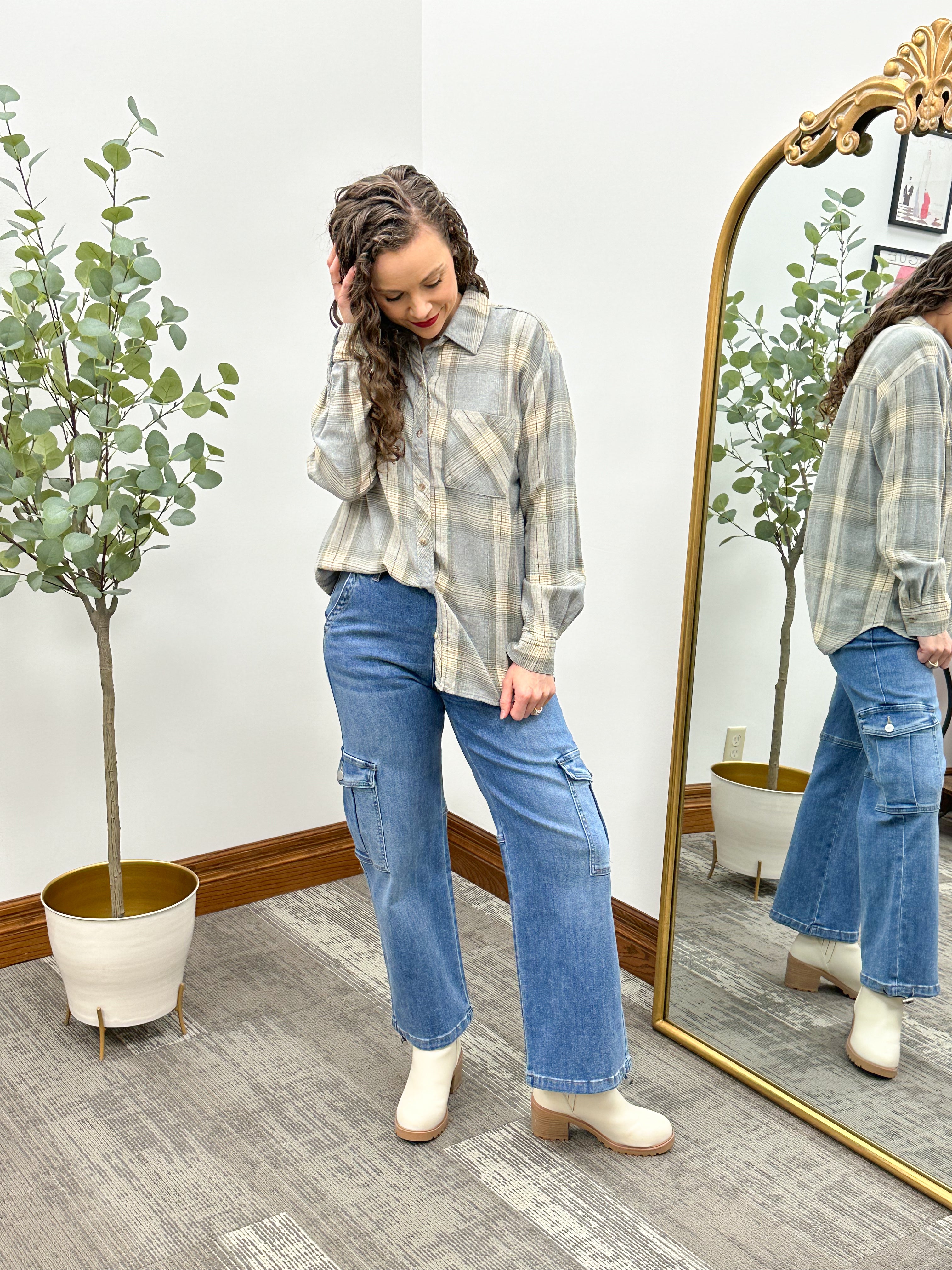 Mara Oversized Flannel Shirt