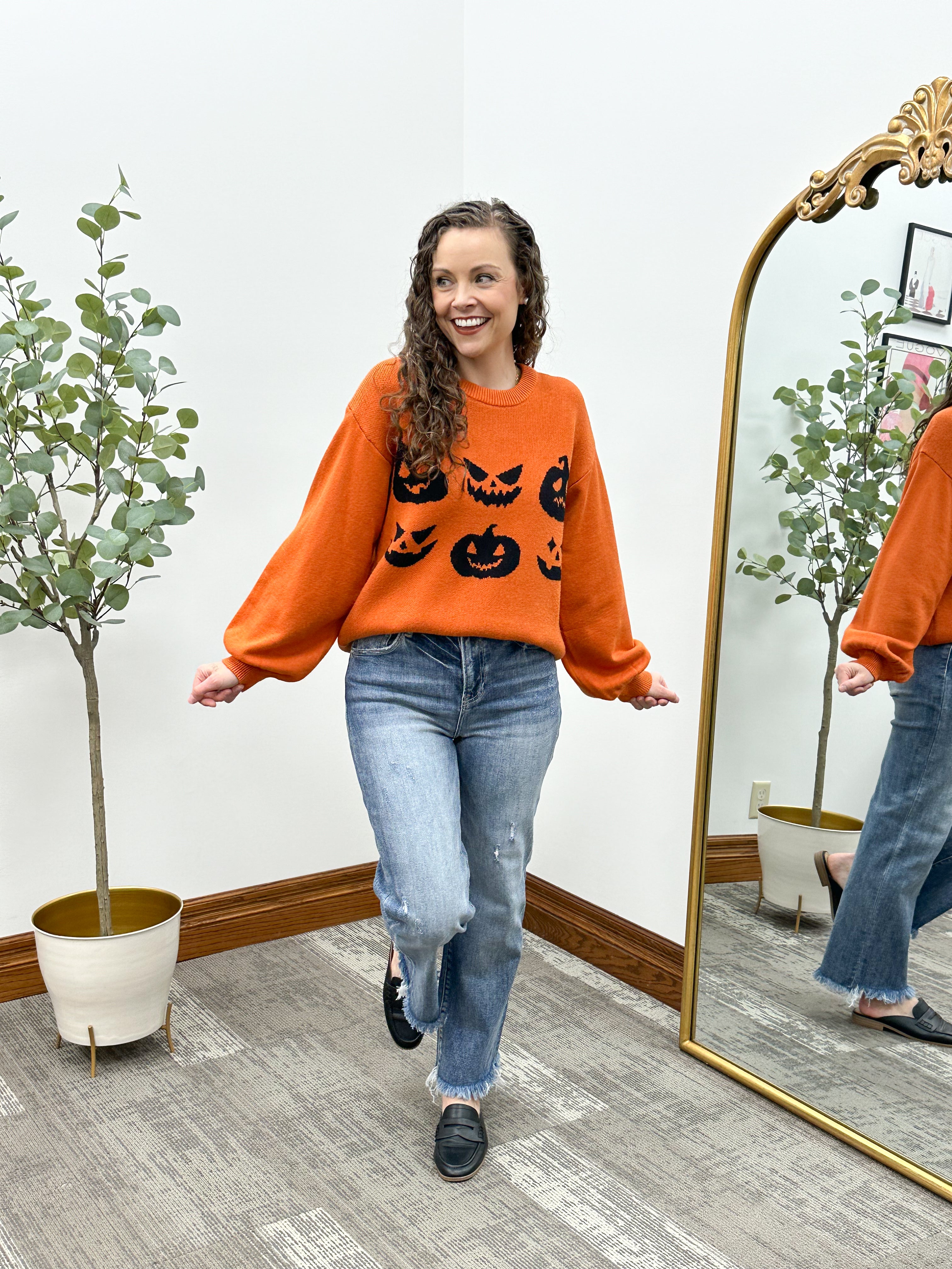 Halloween Pumpkin Sweater