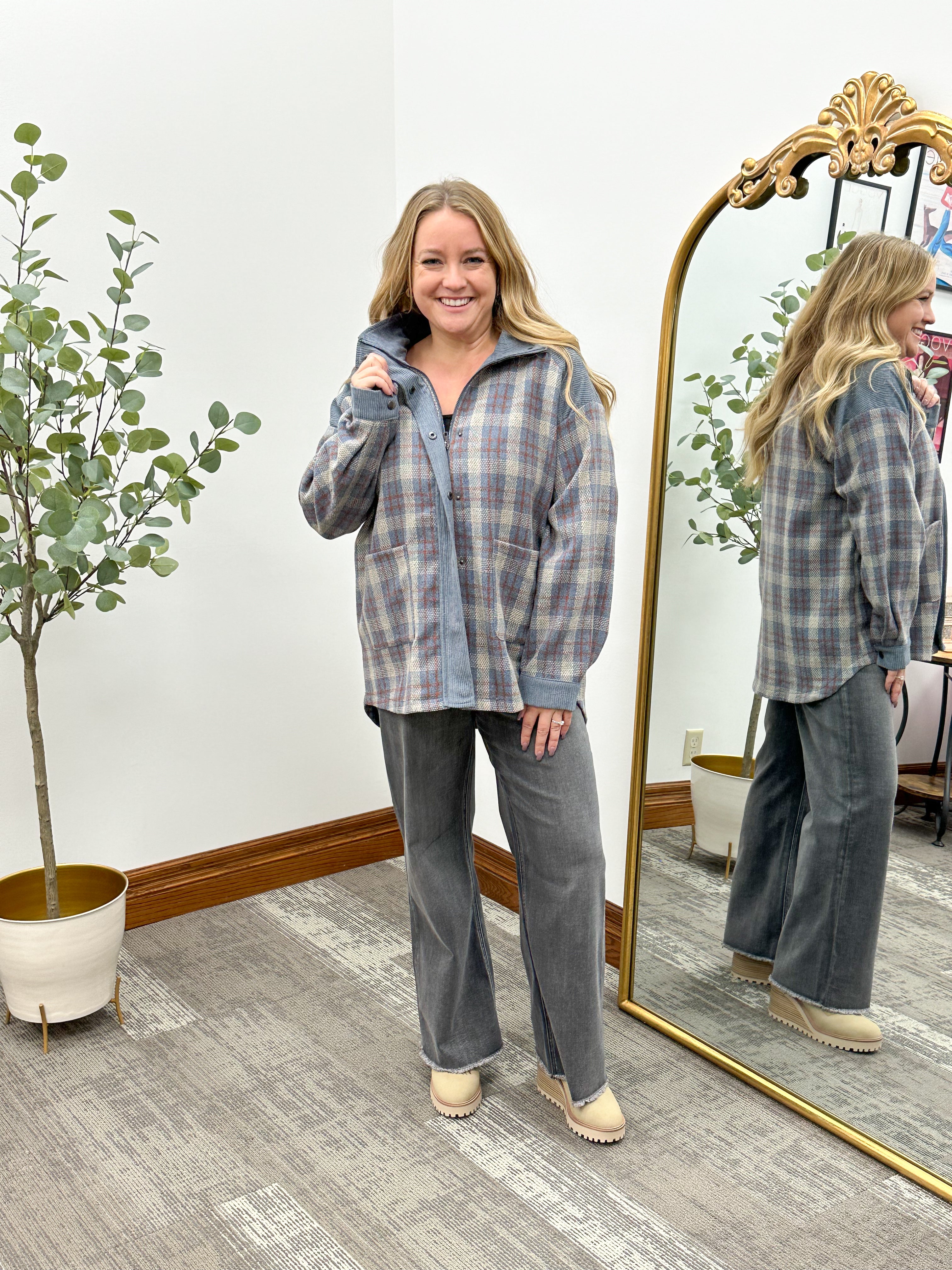 Oversized Plaid Shacket