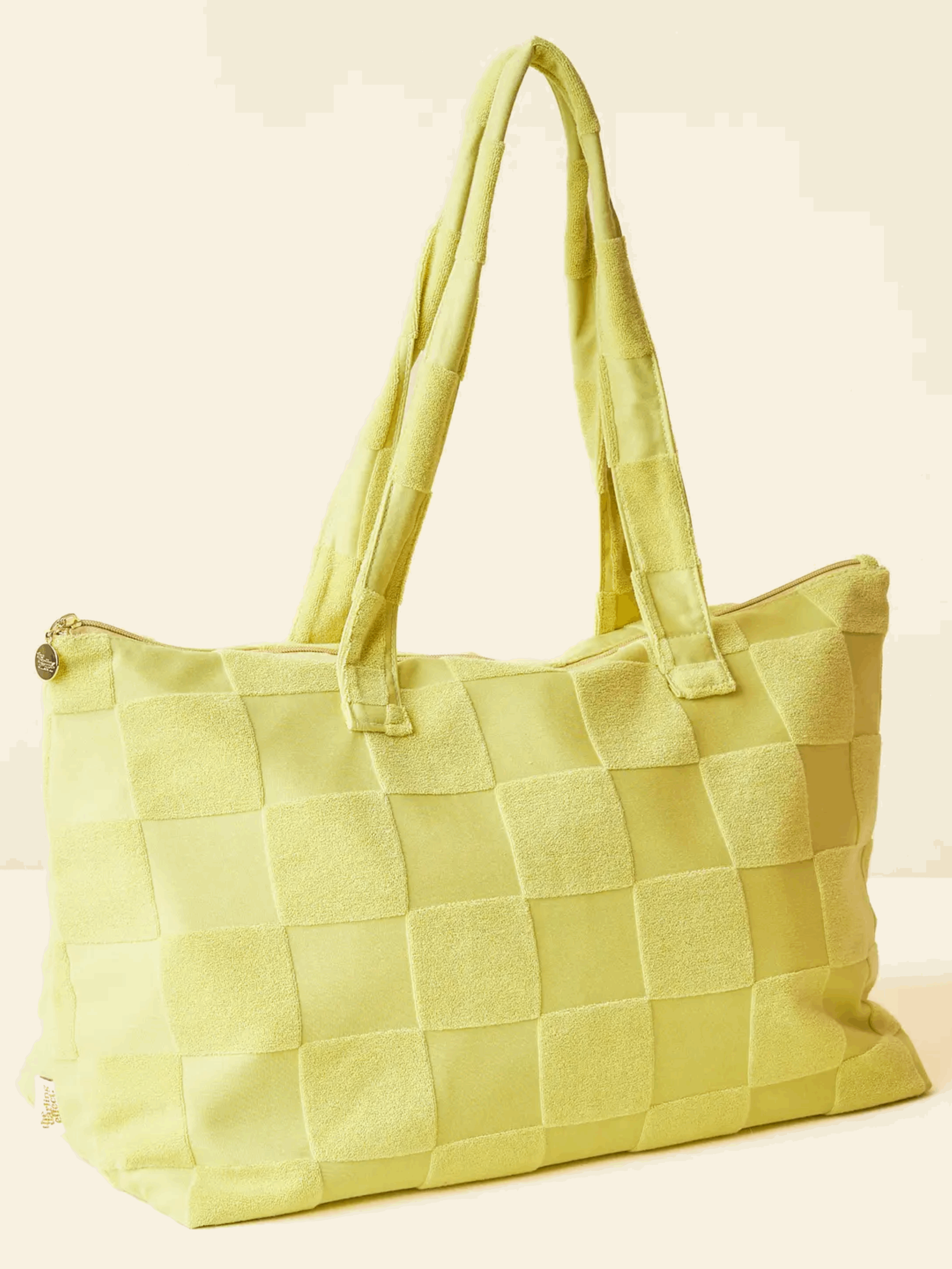 Checkered Terry Tote