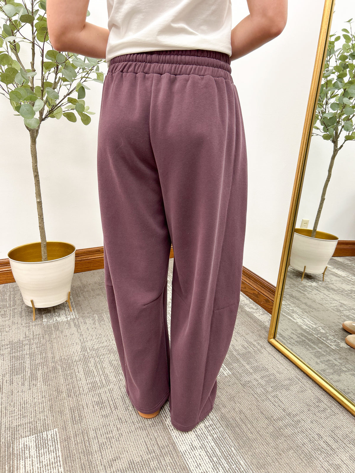 Cocoa Fleece Barrel Sweatpants