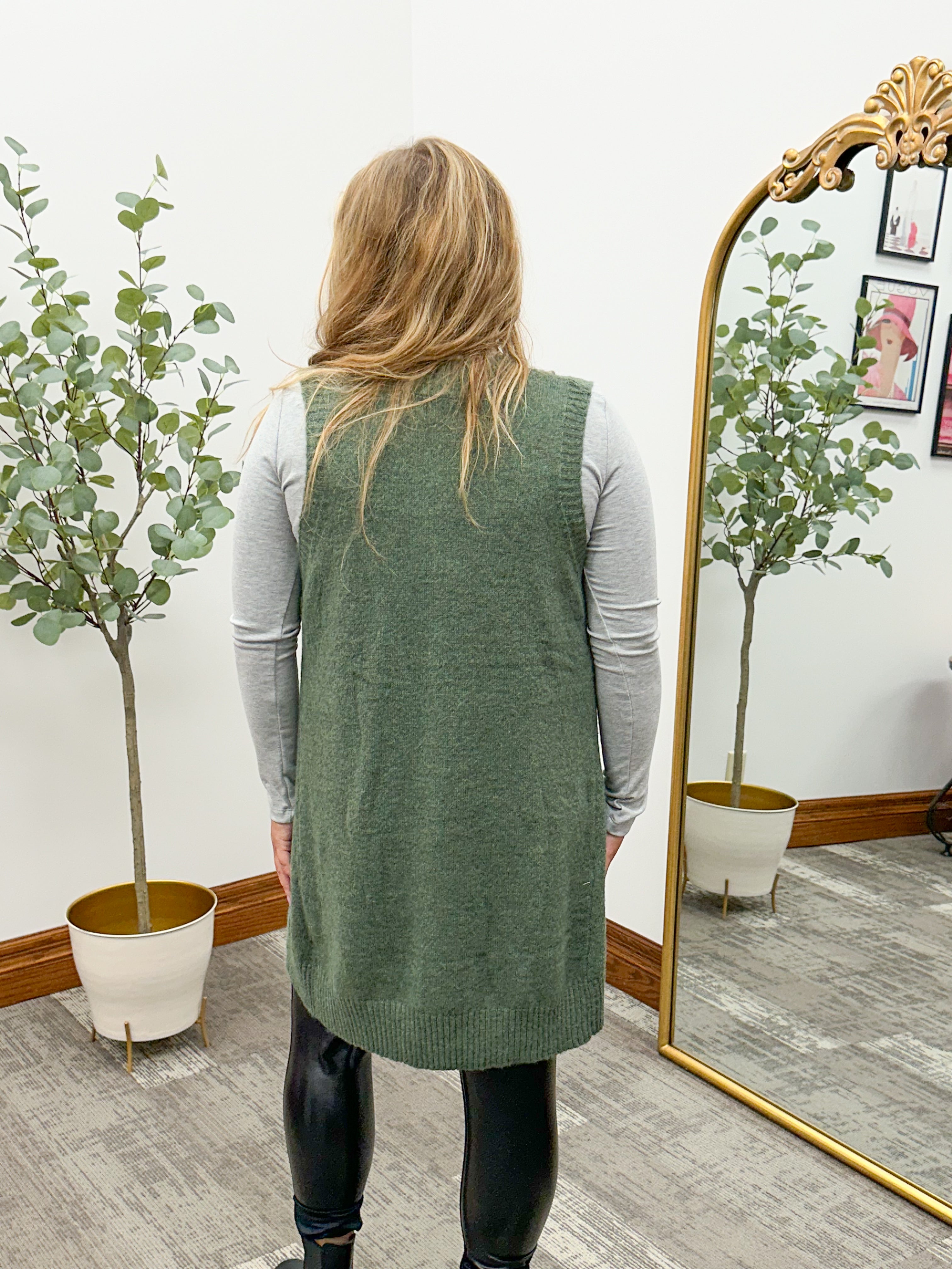 Megan Oversized Sweater Vest