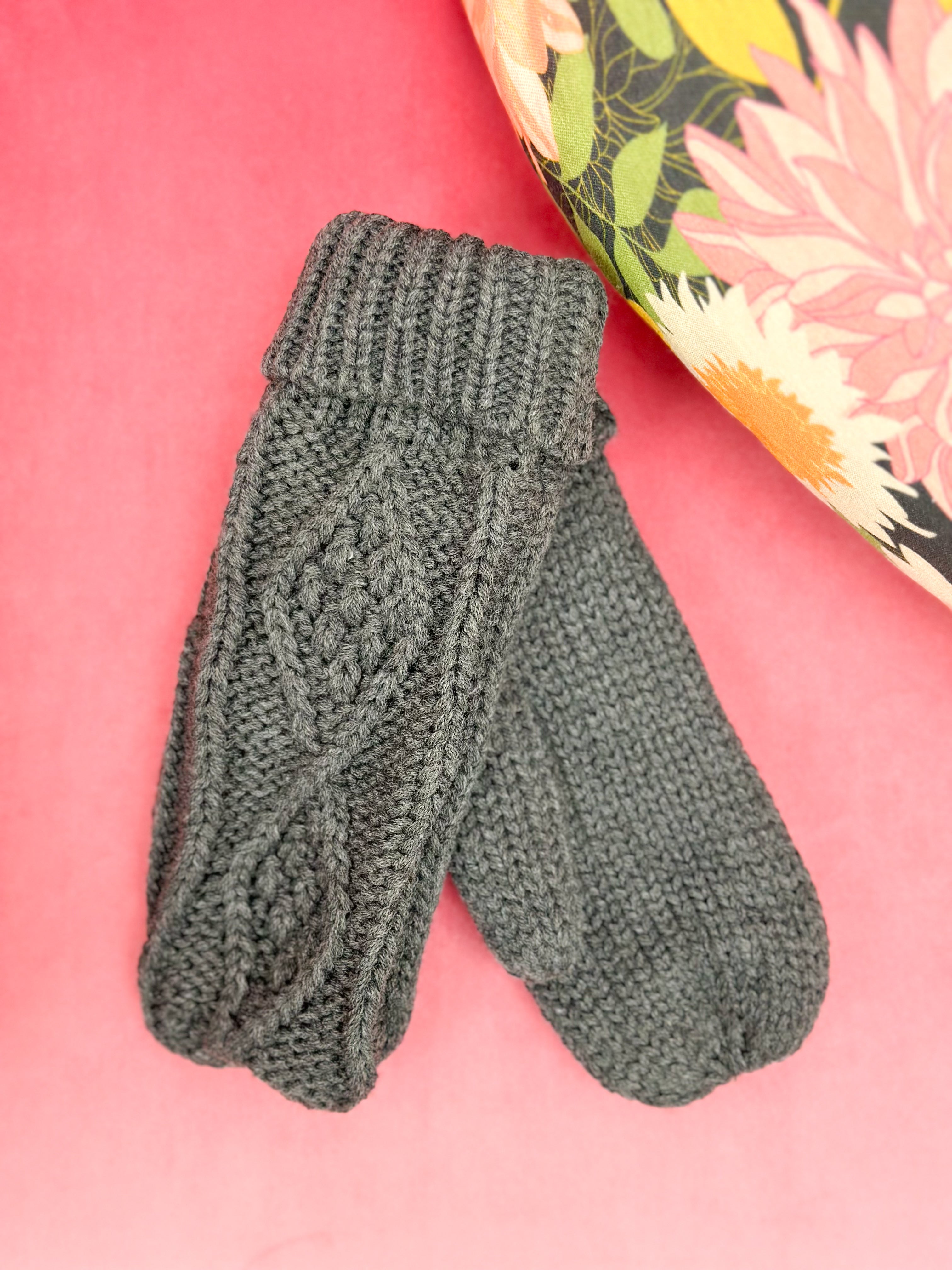 Cable Knit Mittens