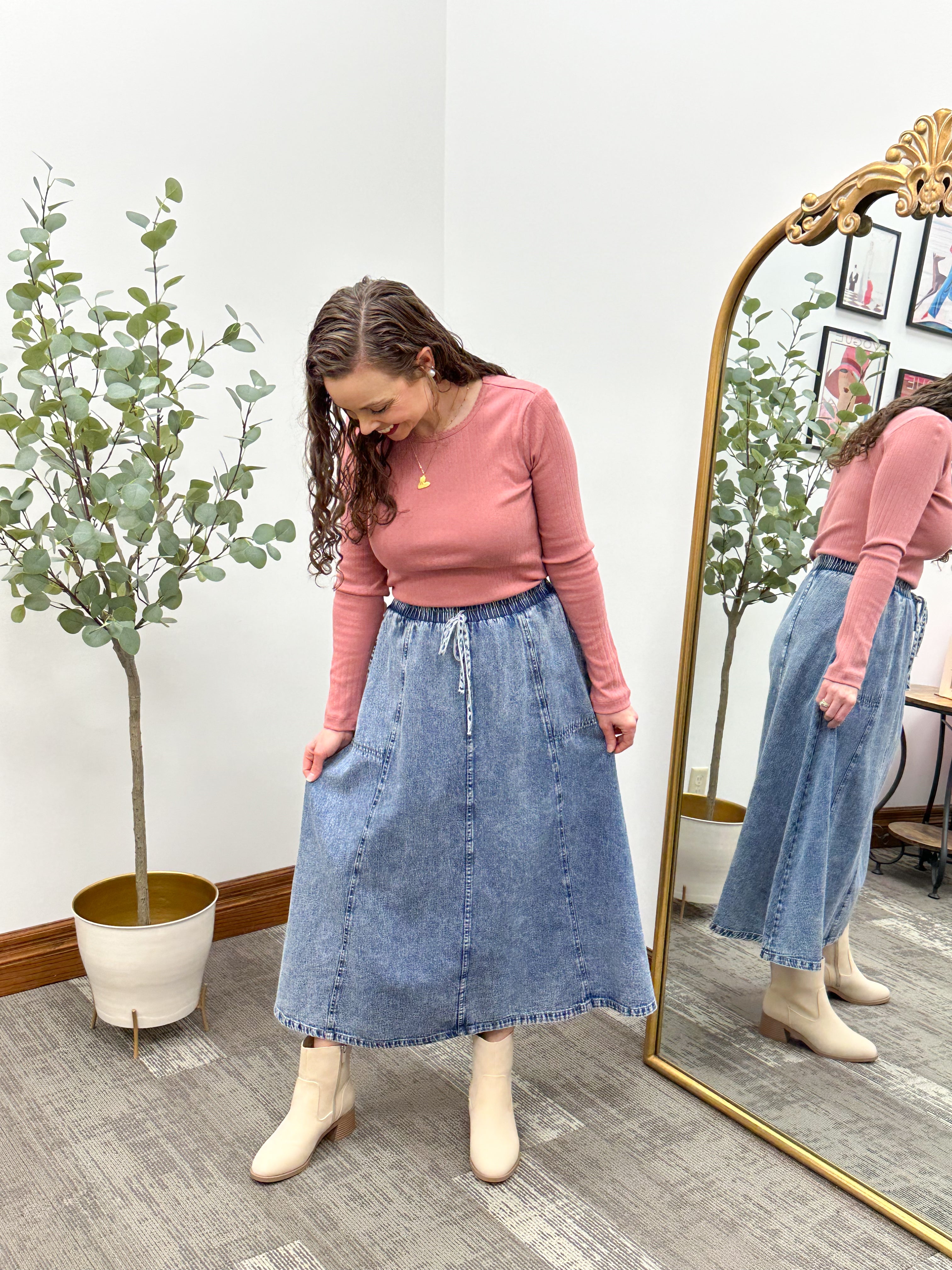 Luisa Pointelle Long Sleeve Top