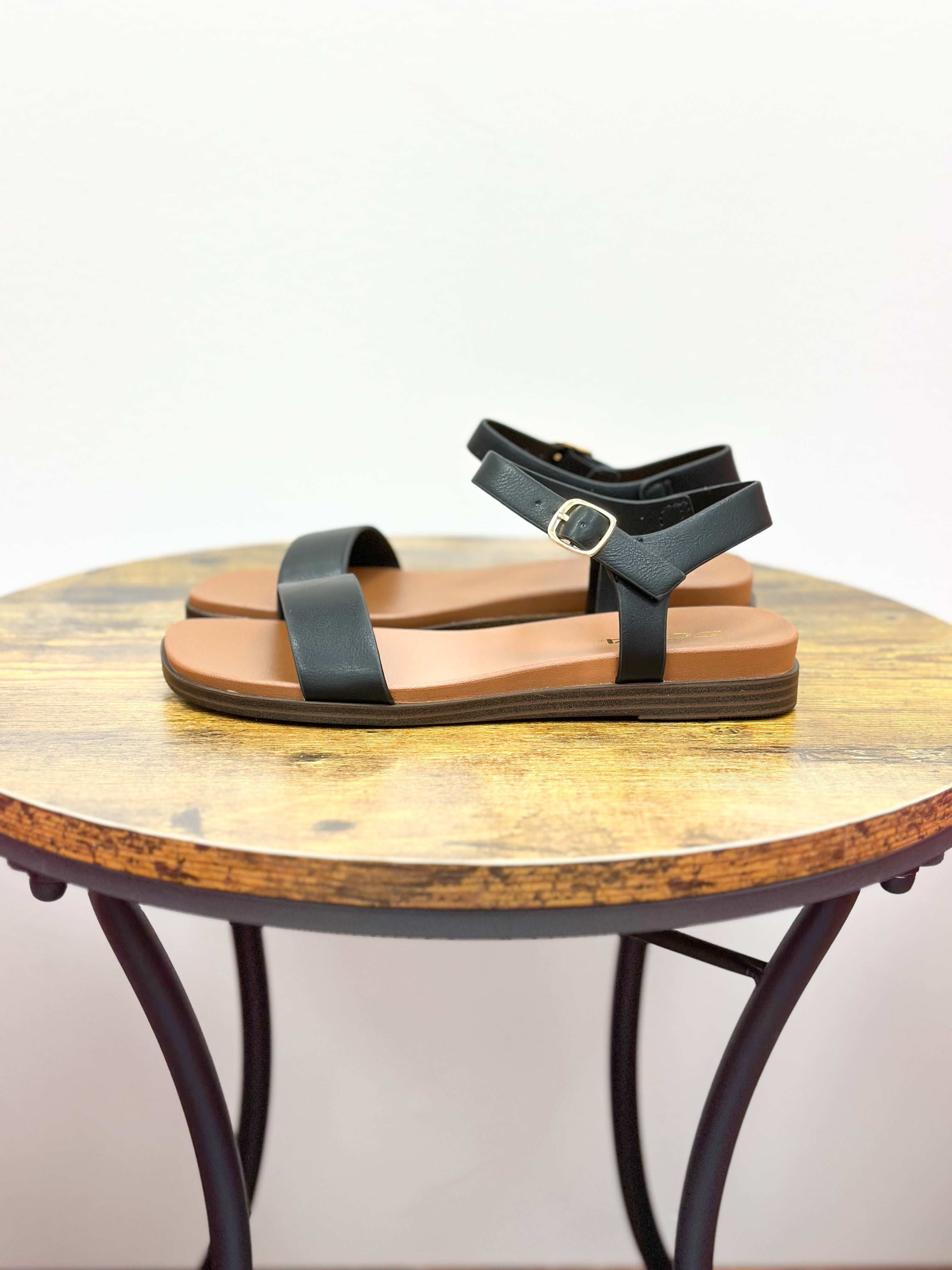Audra Classic Black Sandals