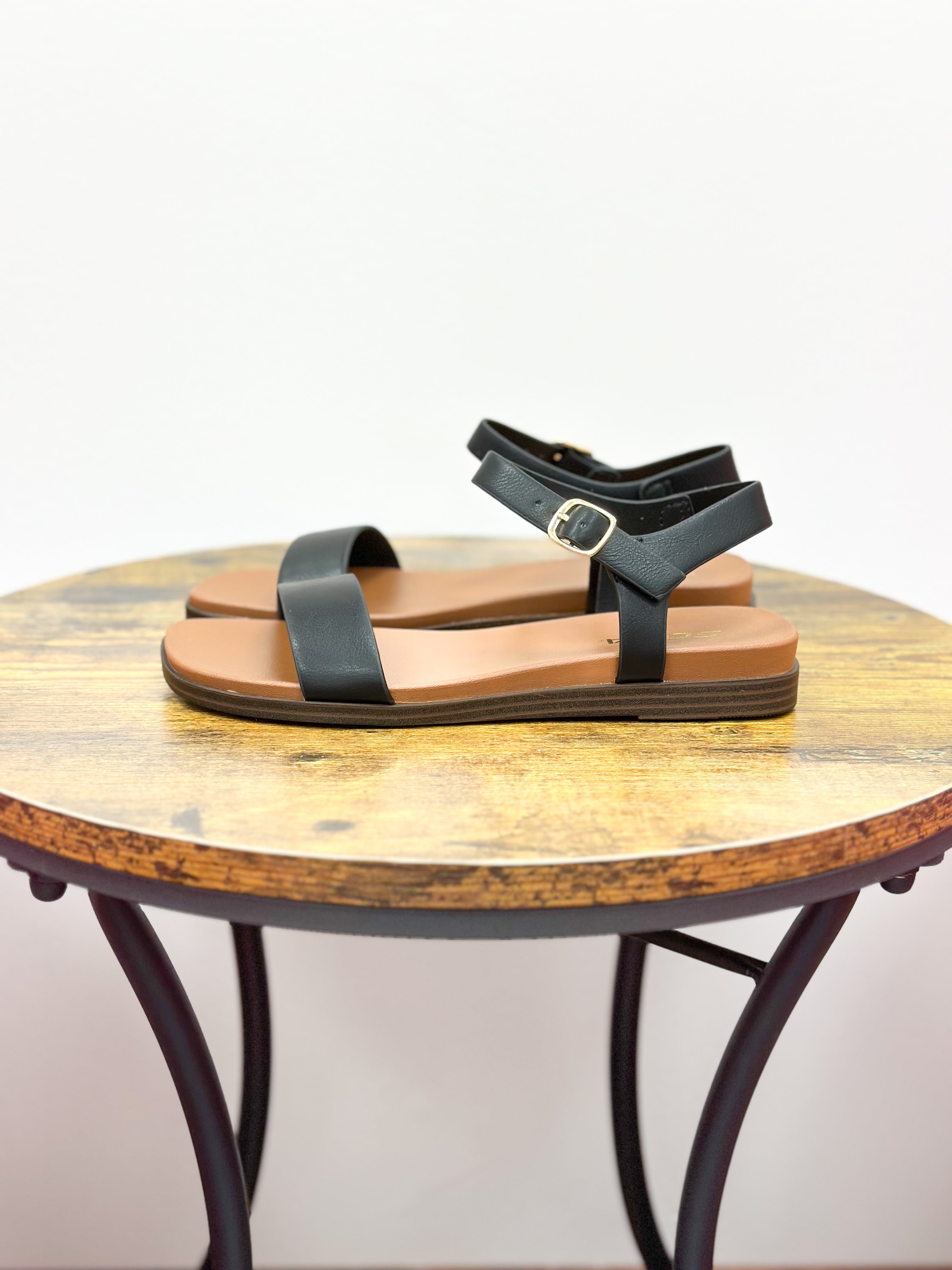 Audra Classic Black Sandals