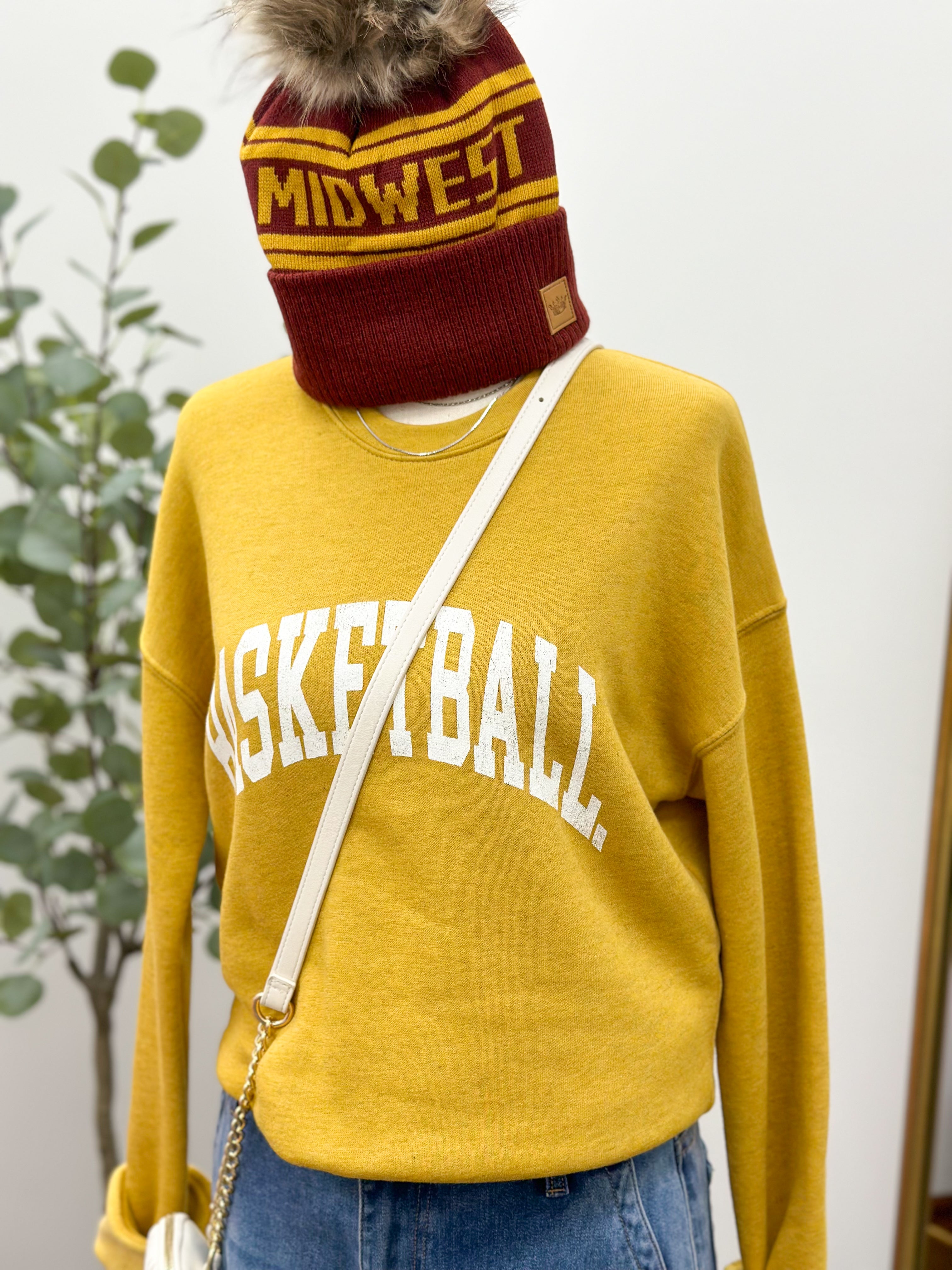 Gold 'Basketball' Sweatshirt