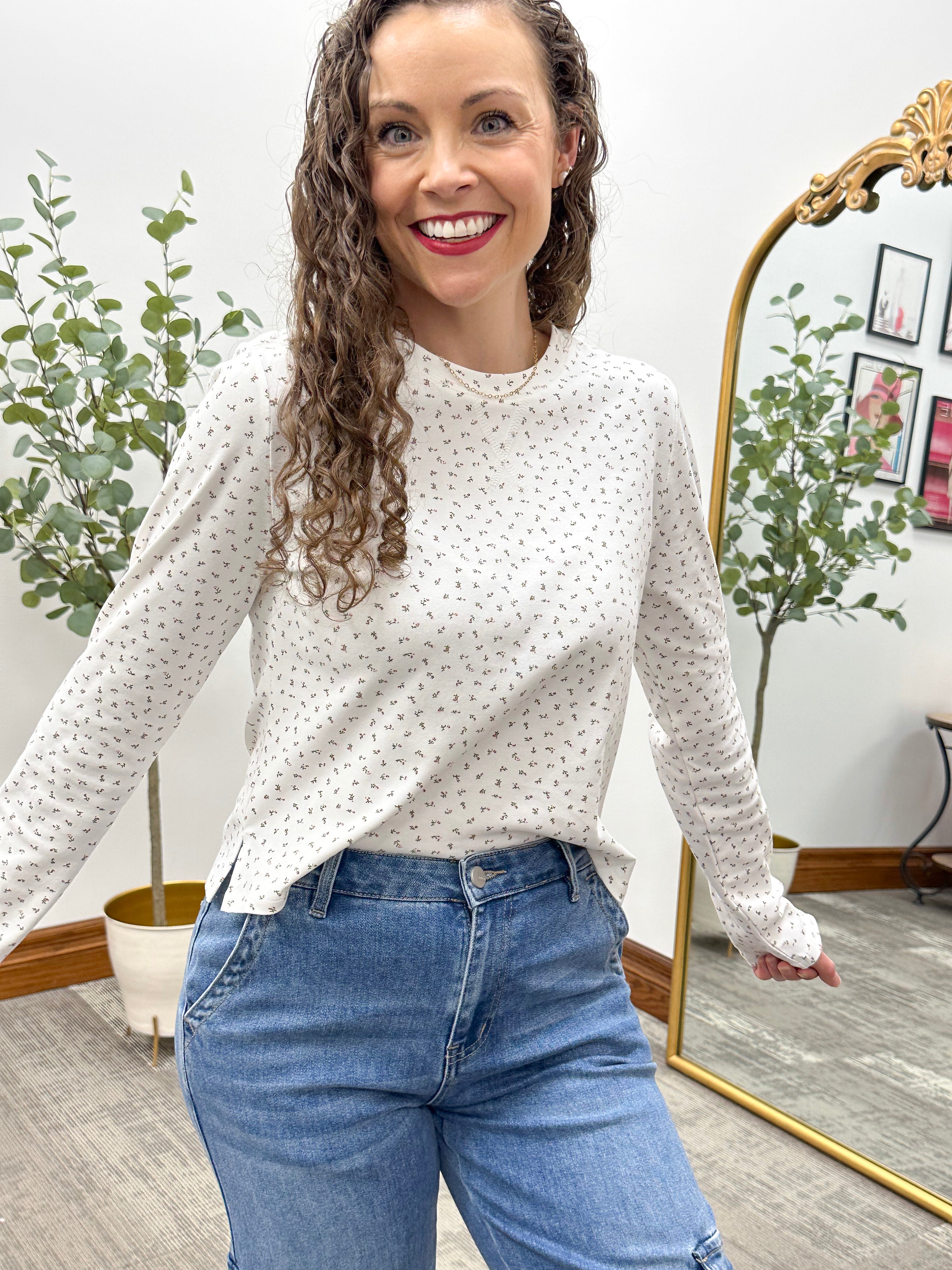 Tessa Long Sleeve Floral Top