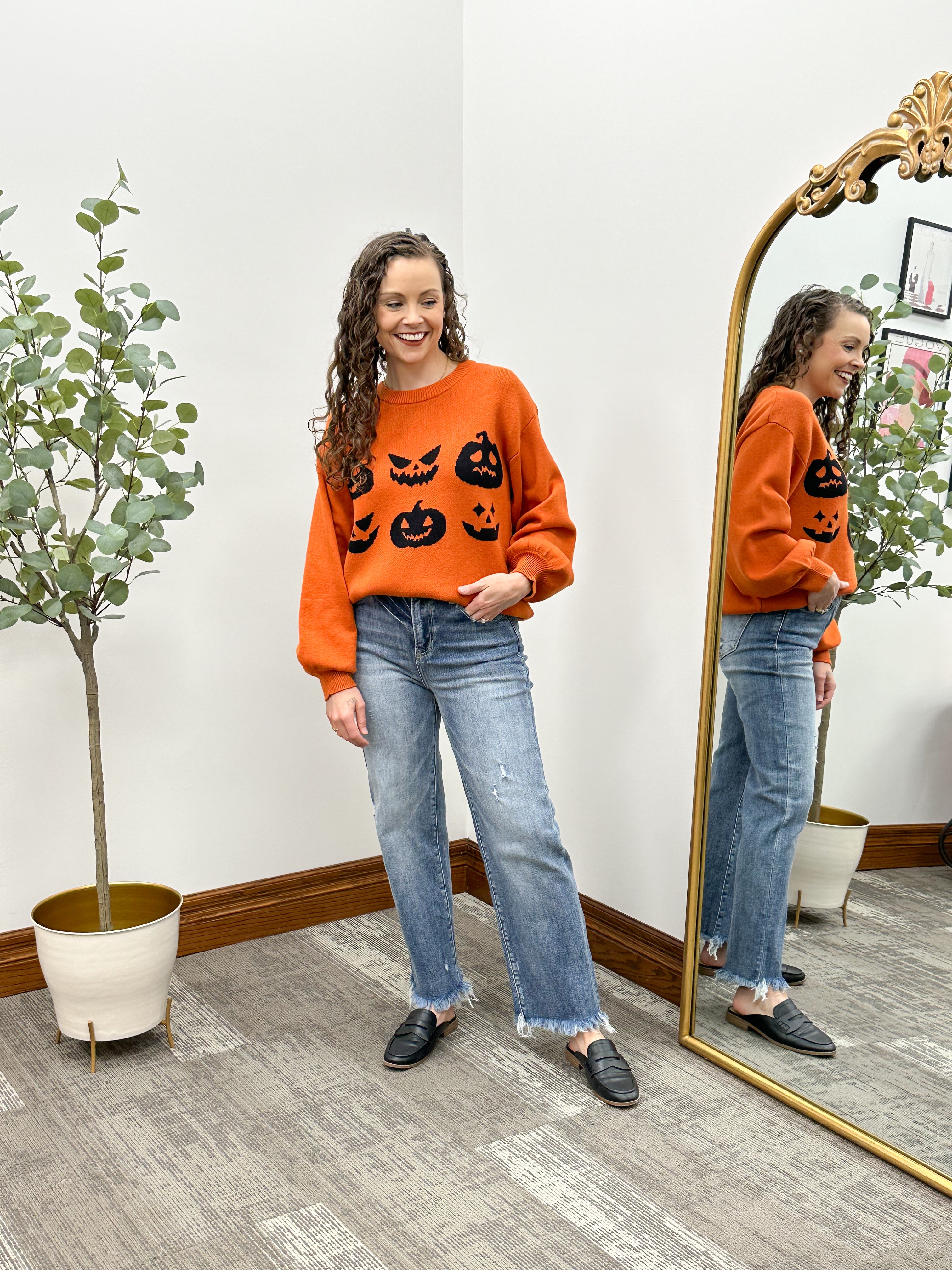 Halloween Pumpkin Sweater