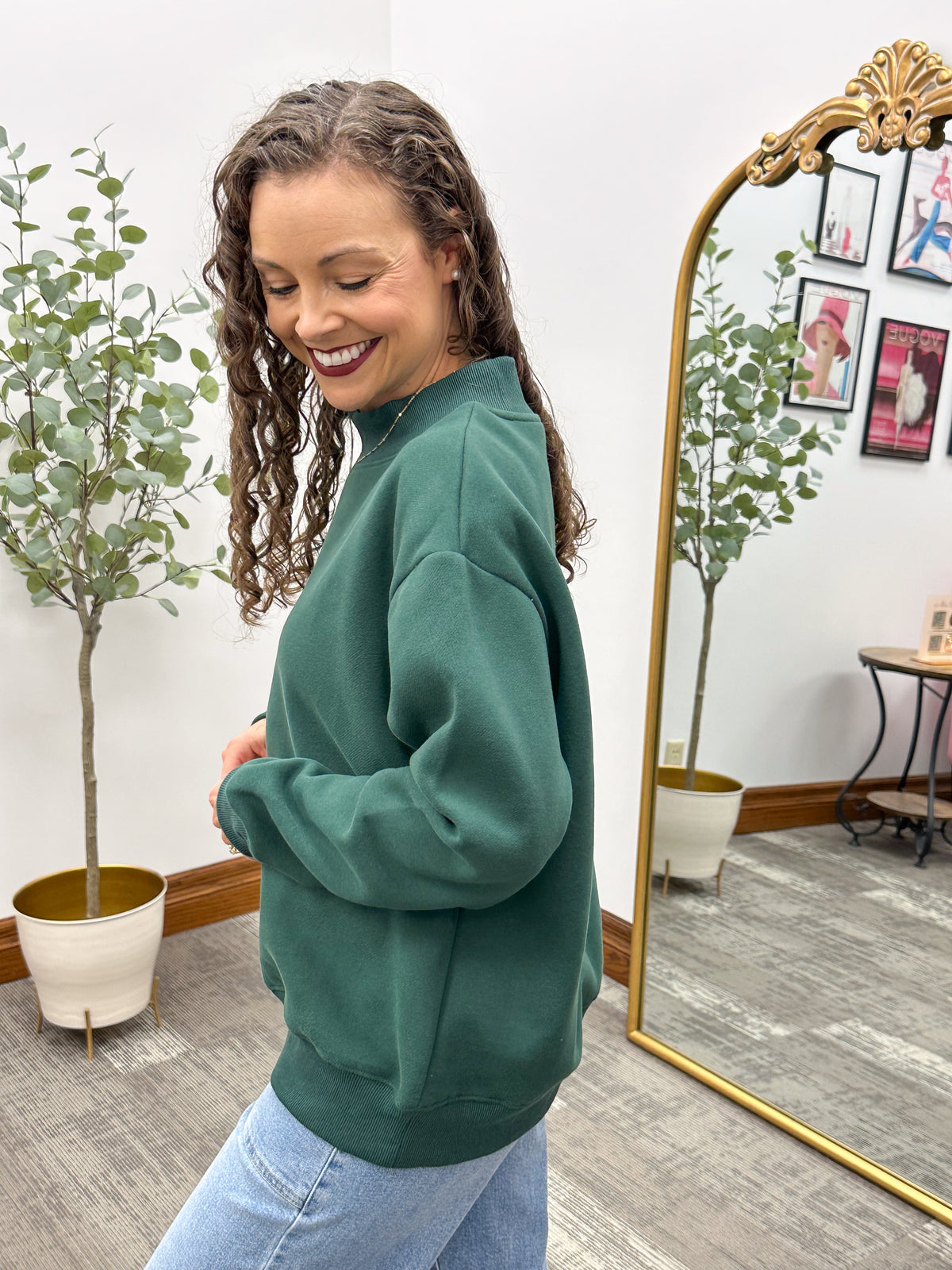 Oversized Mock Neck Sweatshirt (4 colors)