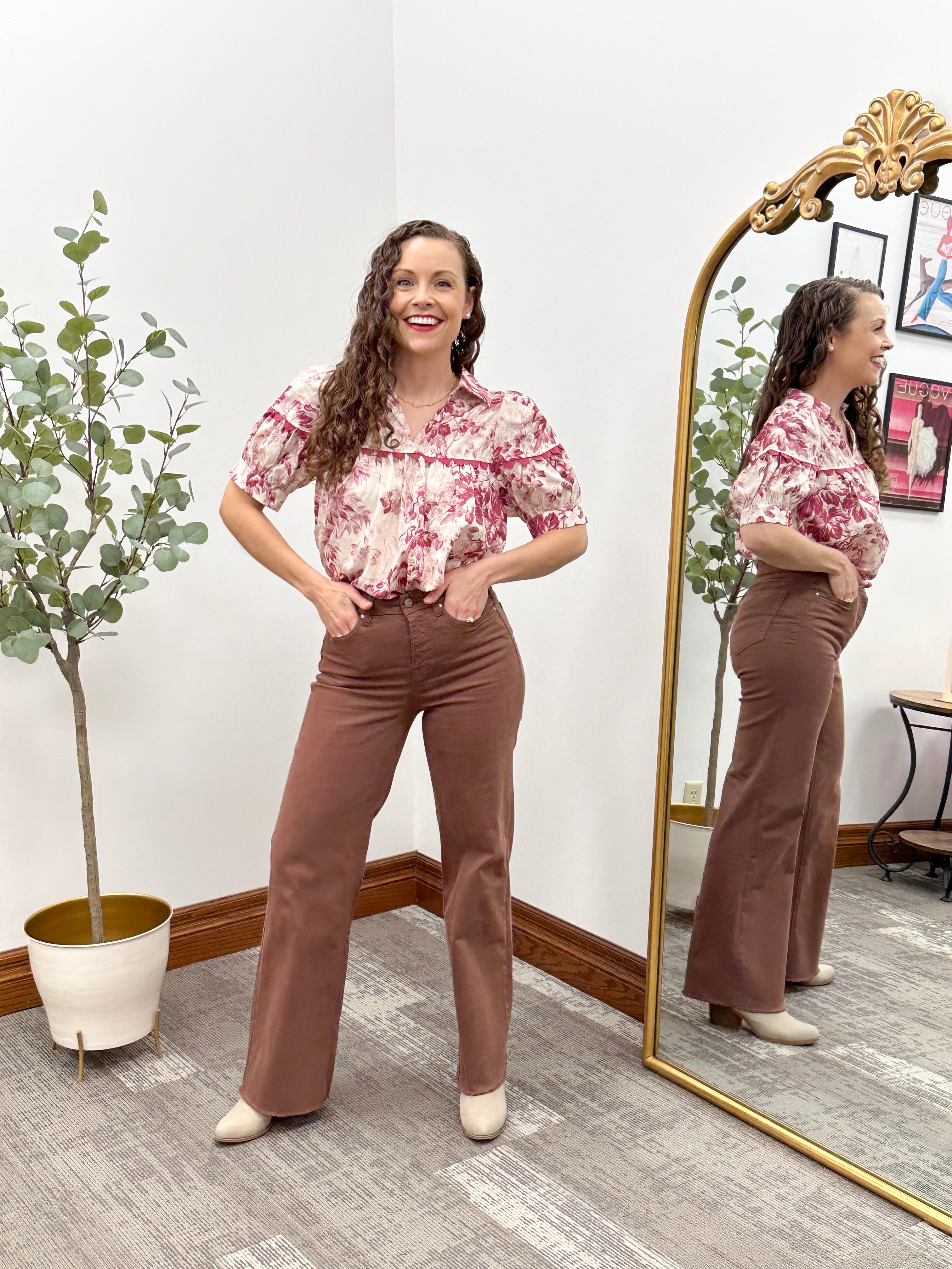 Rhonda Floral Puff Sleeve Top