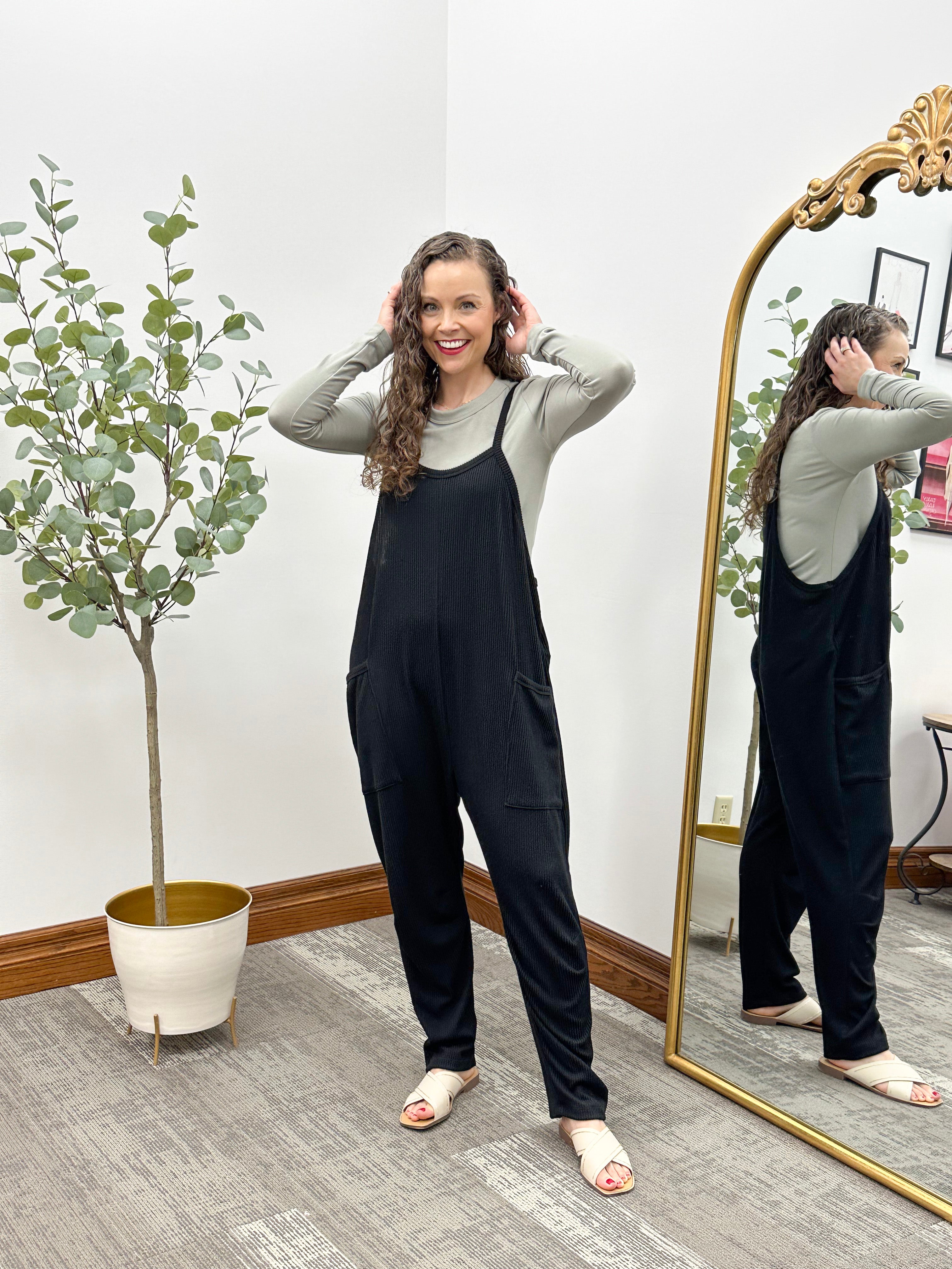 Tessa Ribbed Pocket Jumpsuit