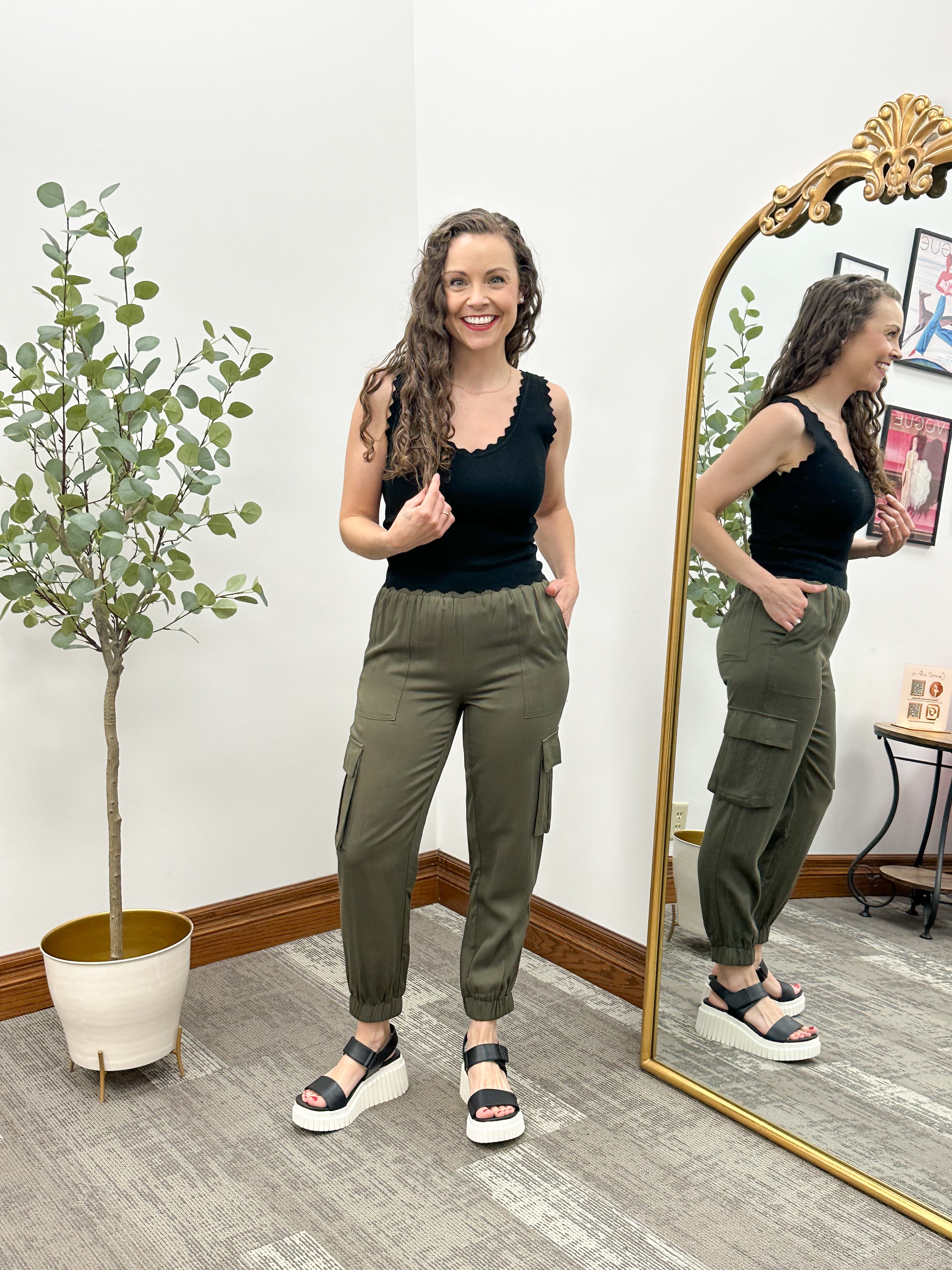 Shayla Olive Pants