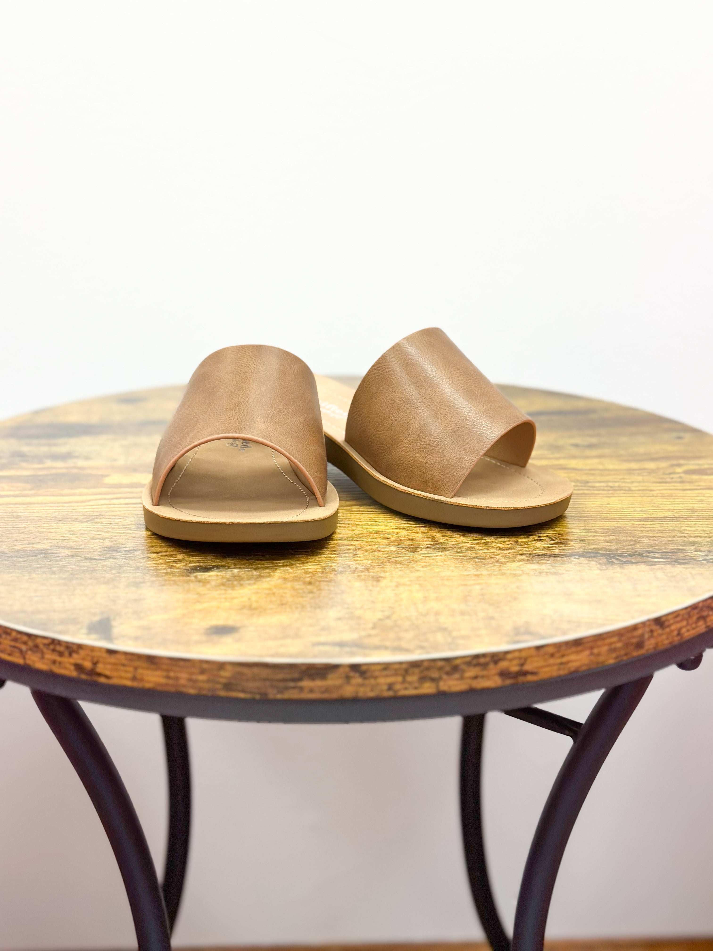 Tan Wide Fit Sandals
