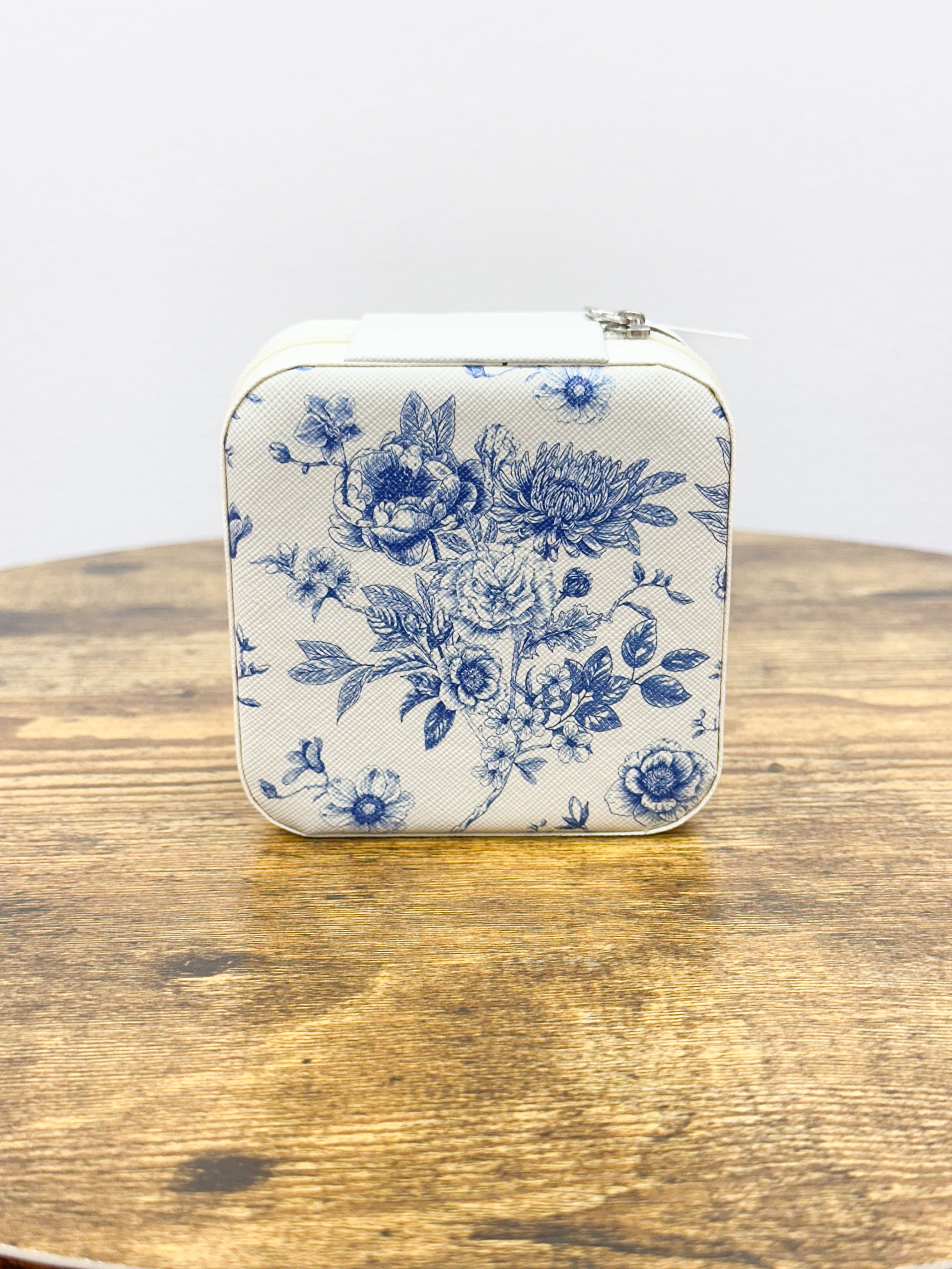 Floral Print Travel Jewelry Box
