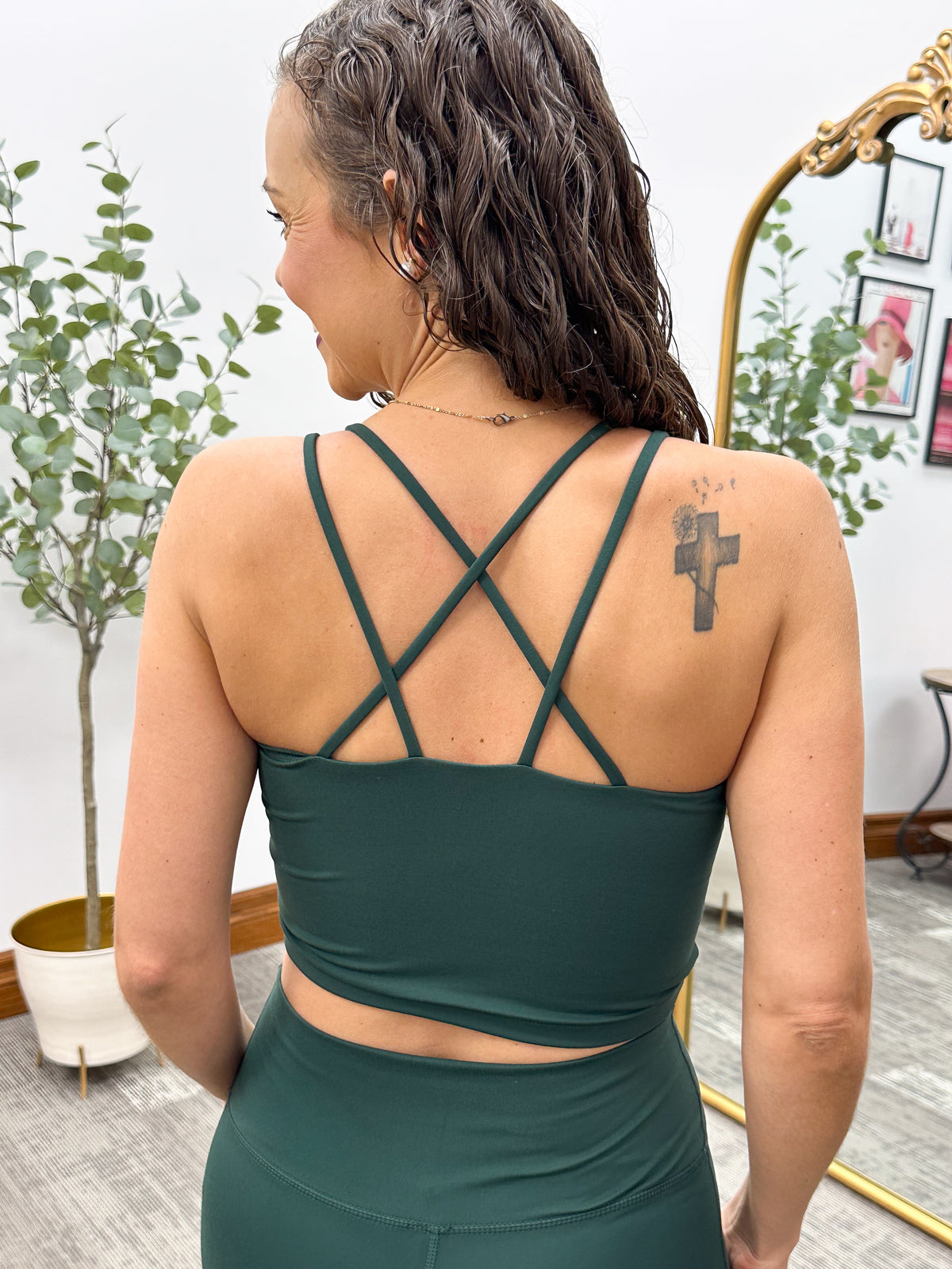 Criss Cross Strap Sports Bra
