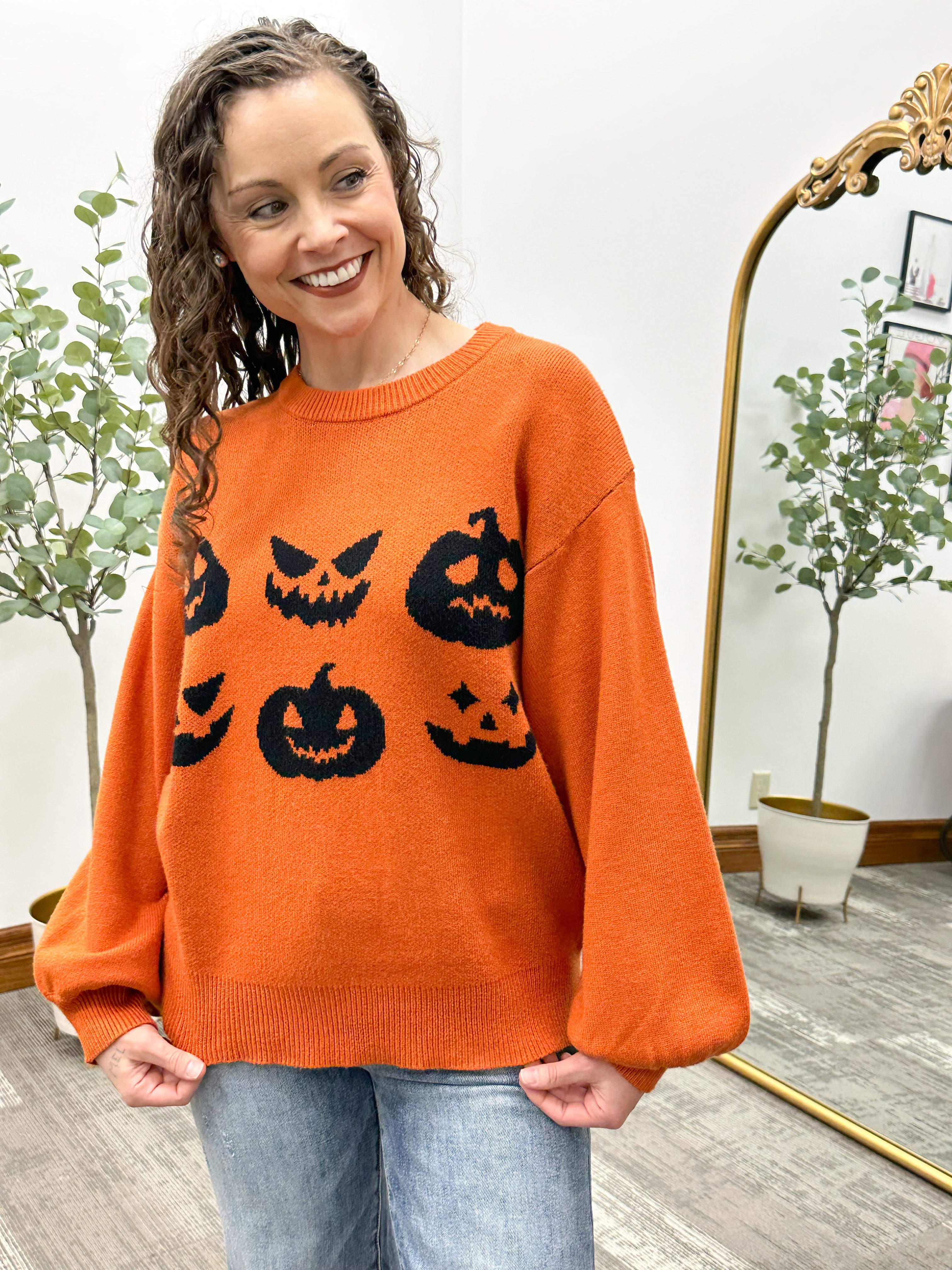 Halloween Pumpkin Sweater