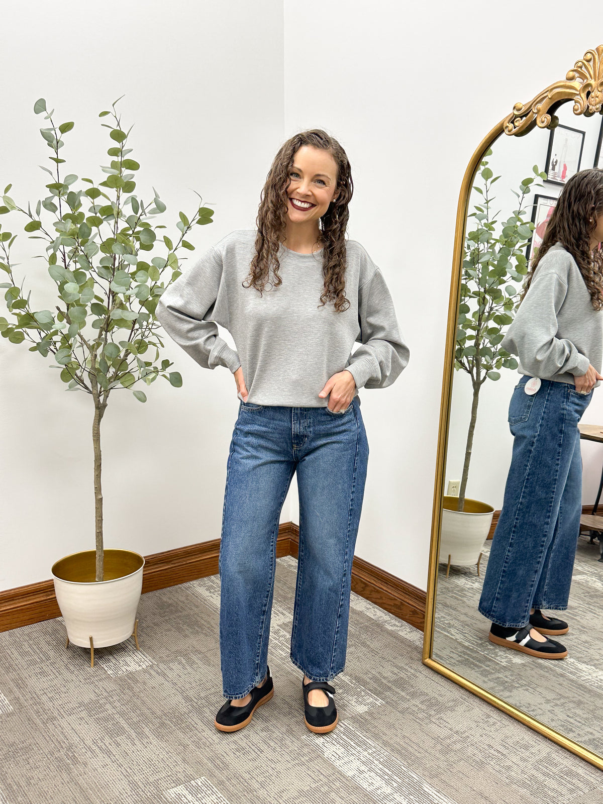 Sabrina Soft Crewneck Top (2 colors)