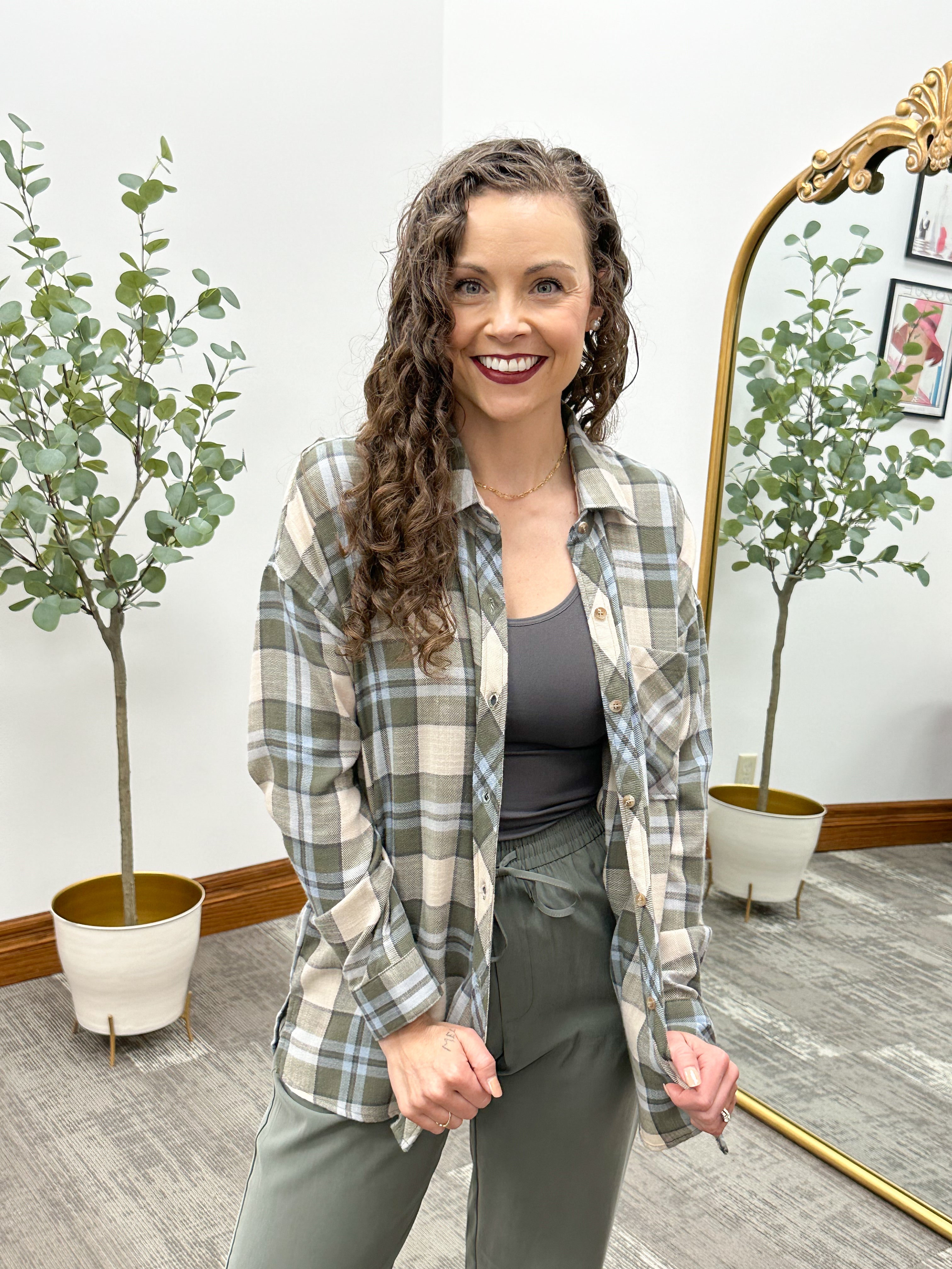 Becki Oversized Flannel Shirt