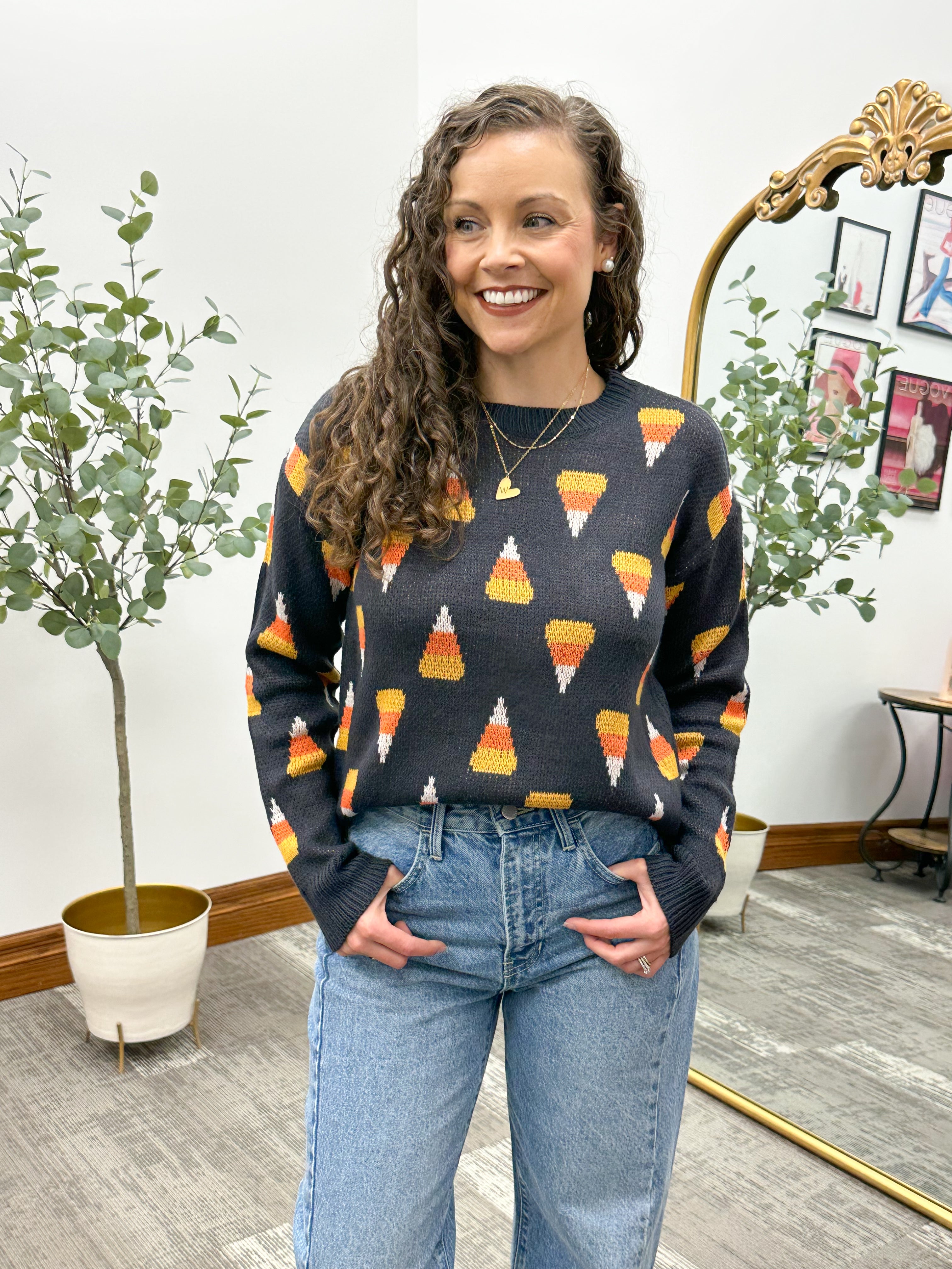 Halloween Candy Corn Sweater
