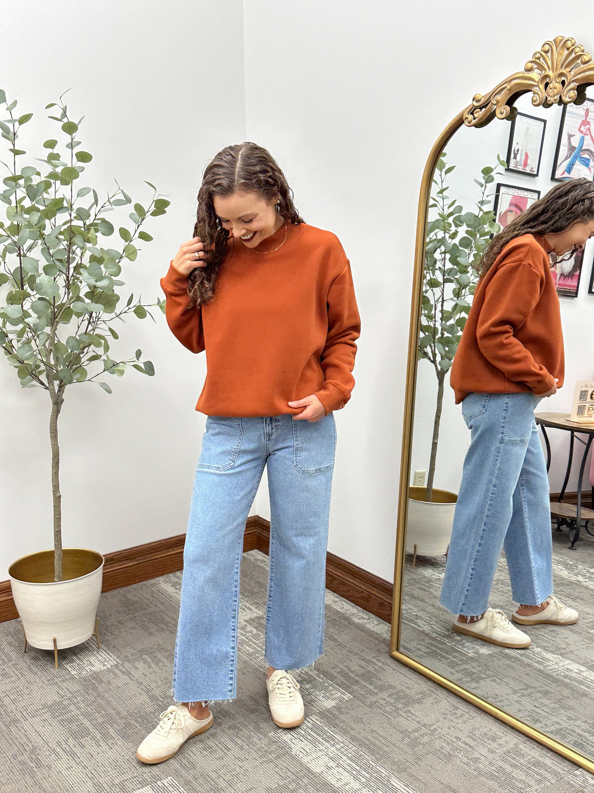 Oversized Mock Neck Sweatshirt (4 colors)