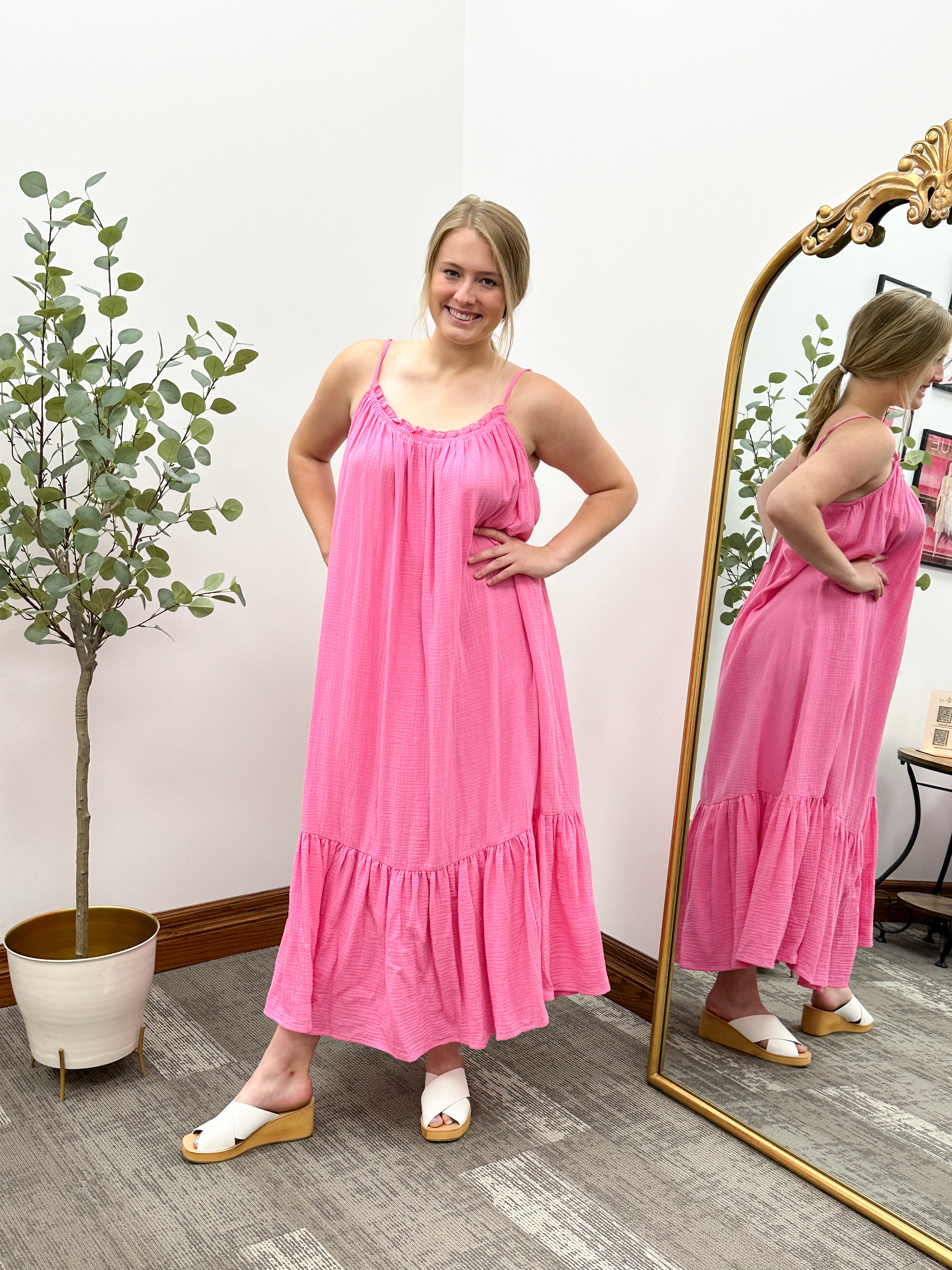 Liz Gauze Maxi Dress