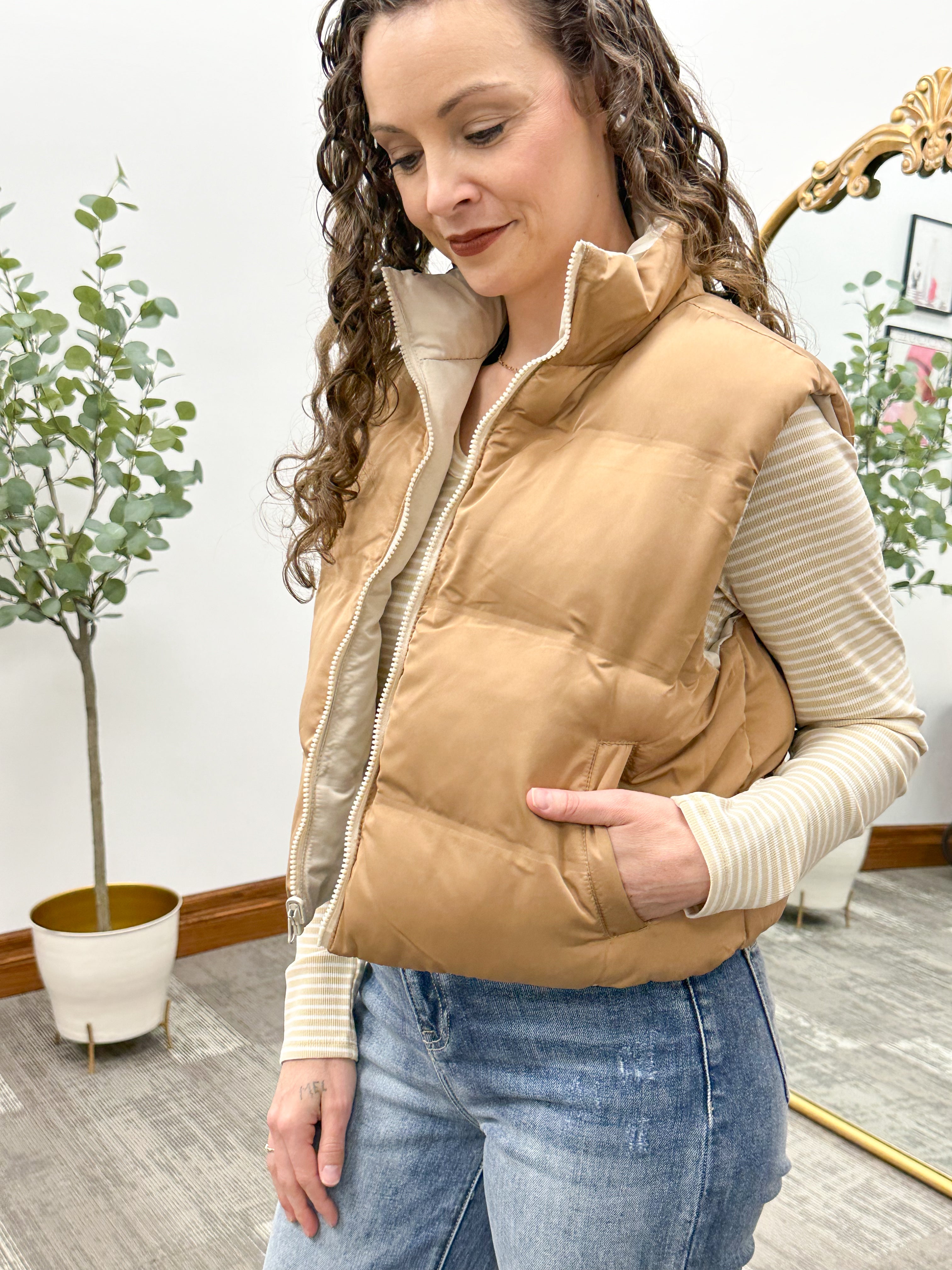 Korina Reversible Puffer Vest