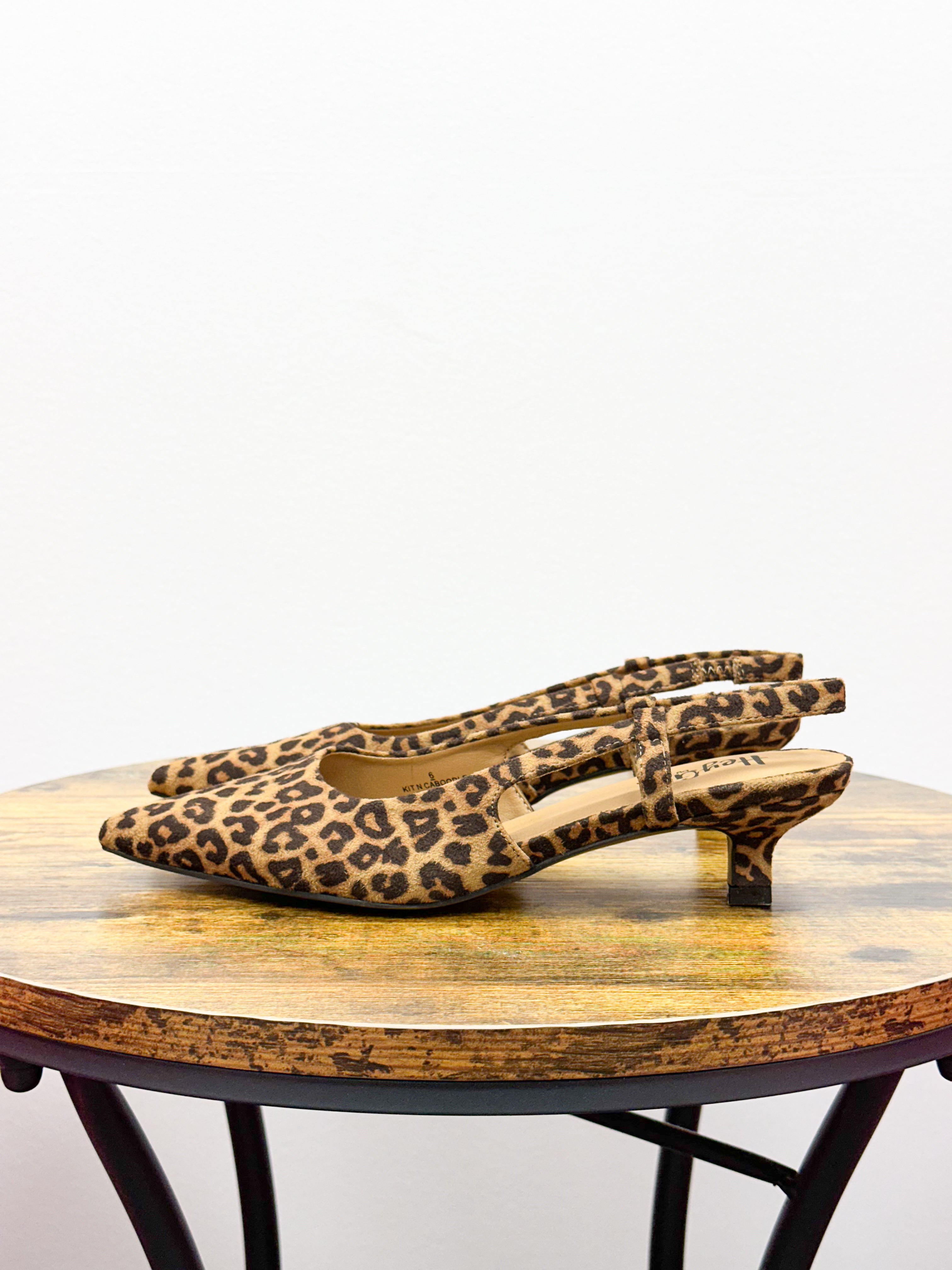Corkys Kit N Caboodle Leopard Kitten Heels