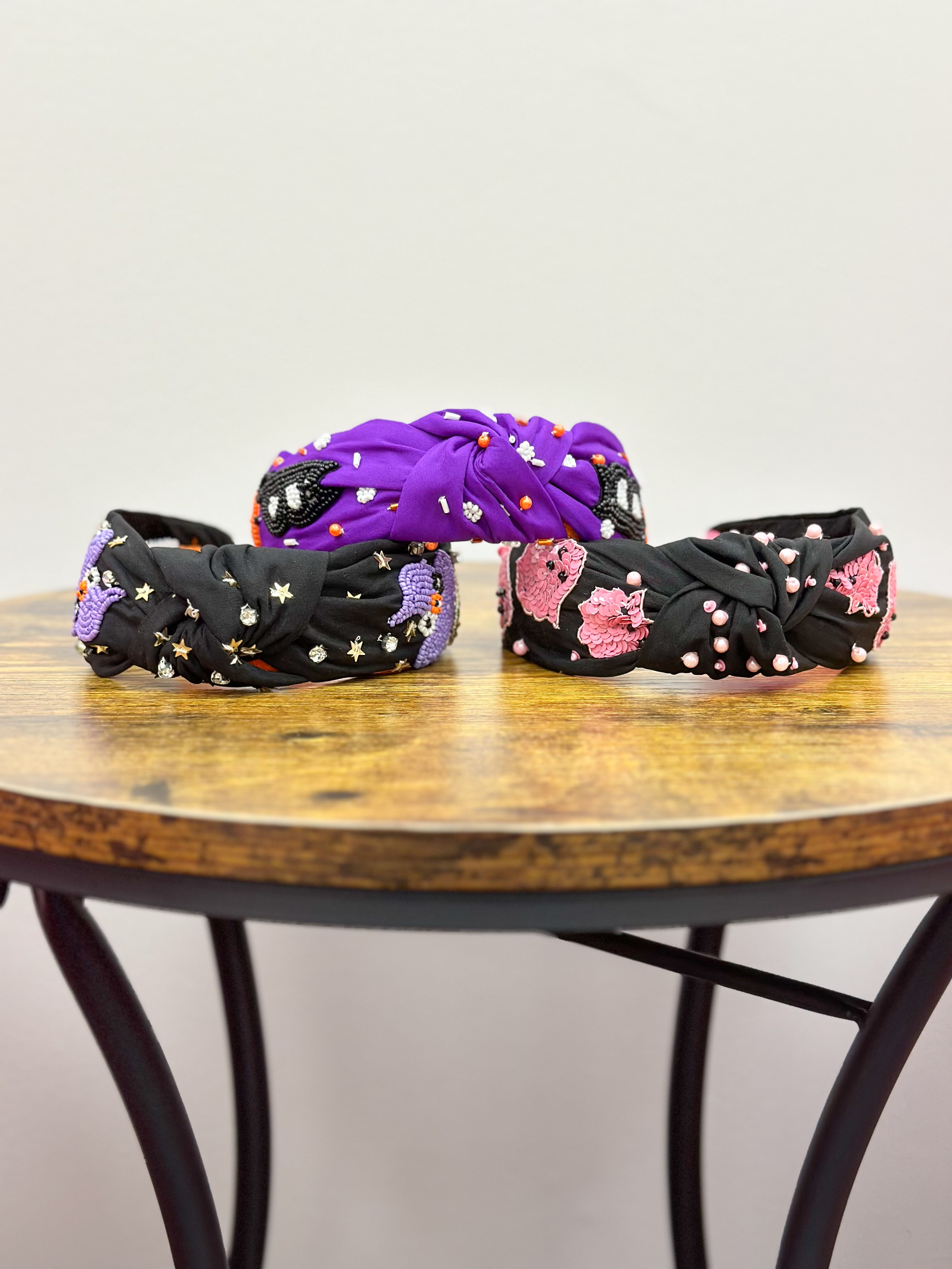 Beaded Halloween Knotted Headband