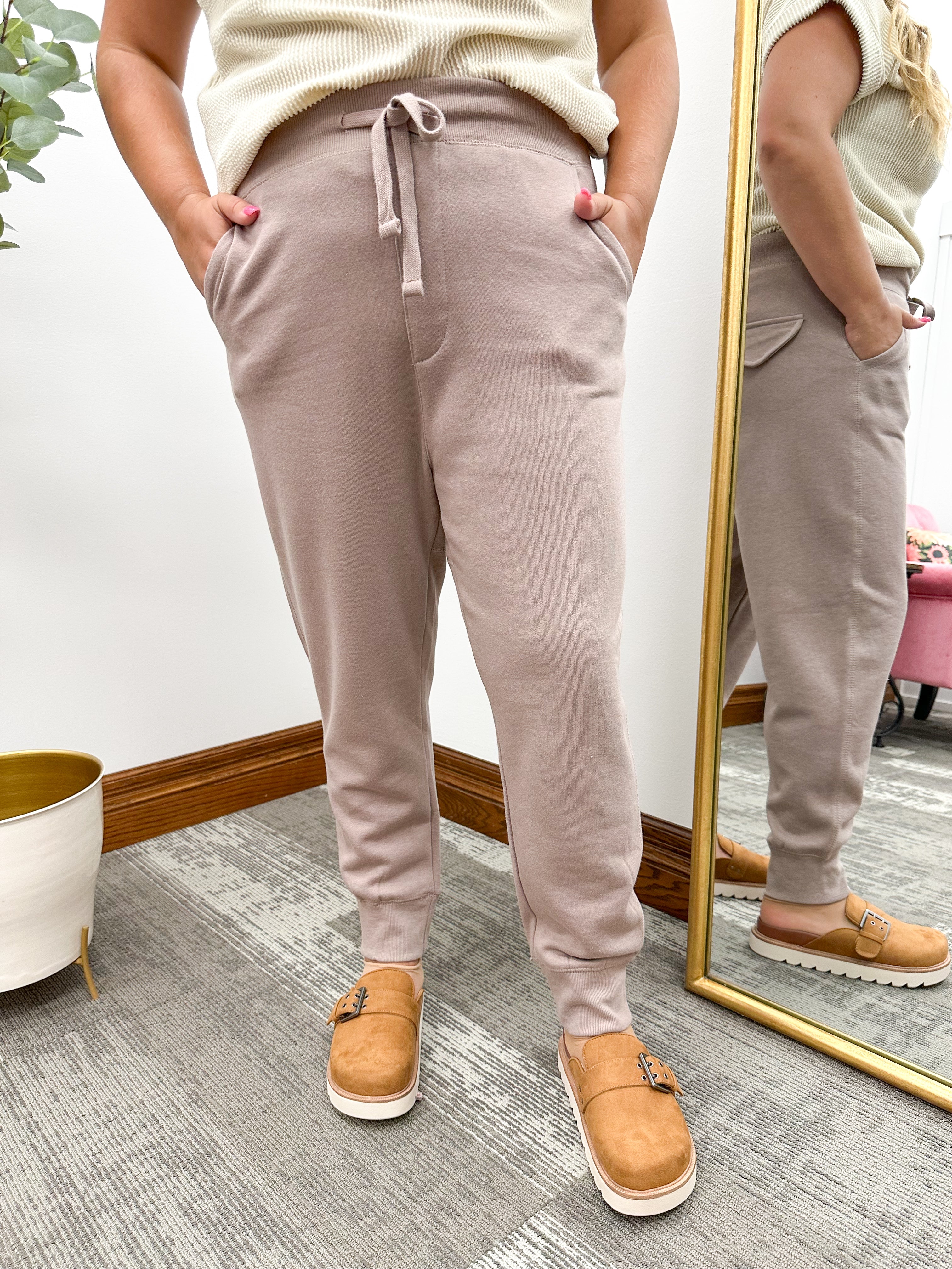 Rosy Brown Jogger Sweatpants