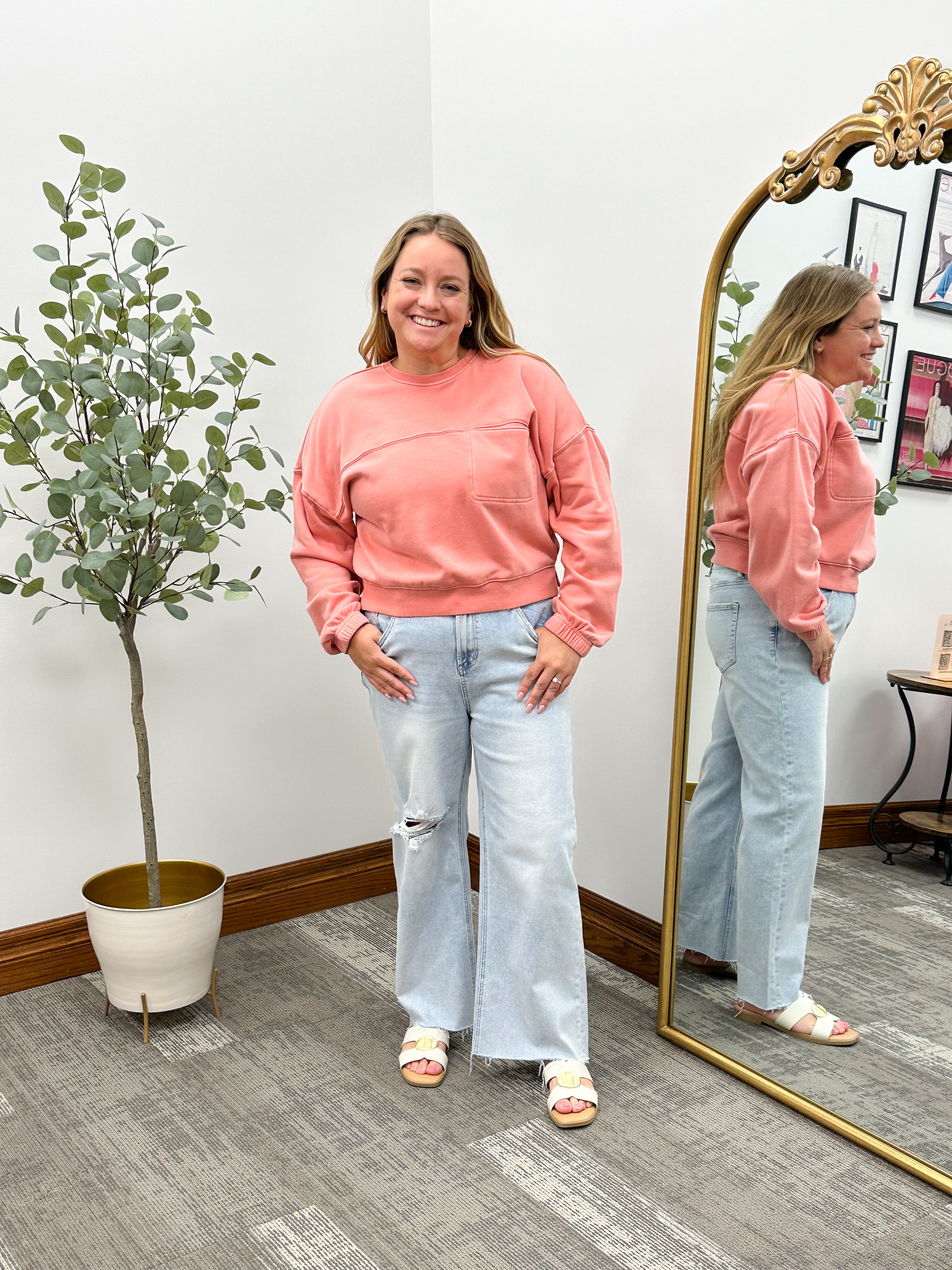 Super HR Light Wash Wide Leg Jeans