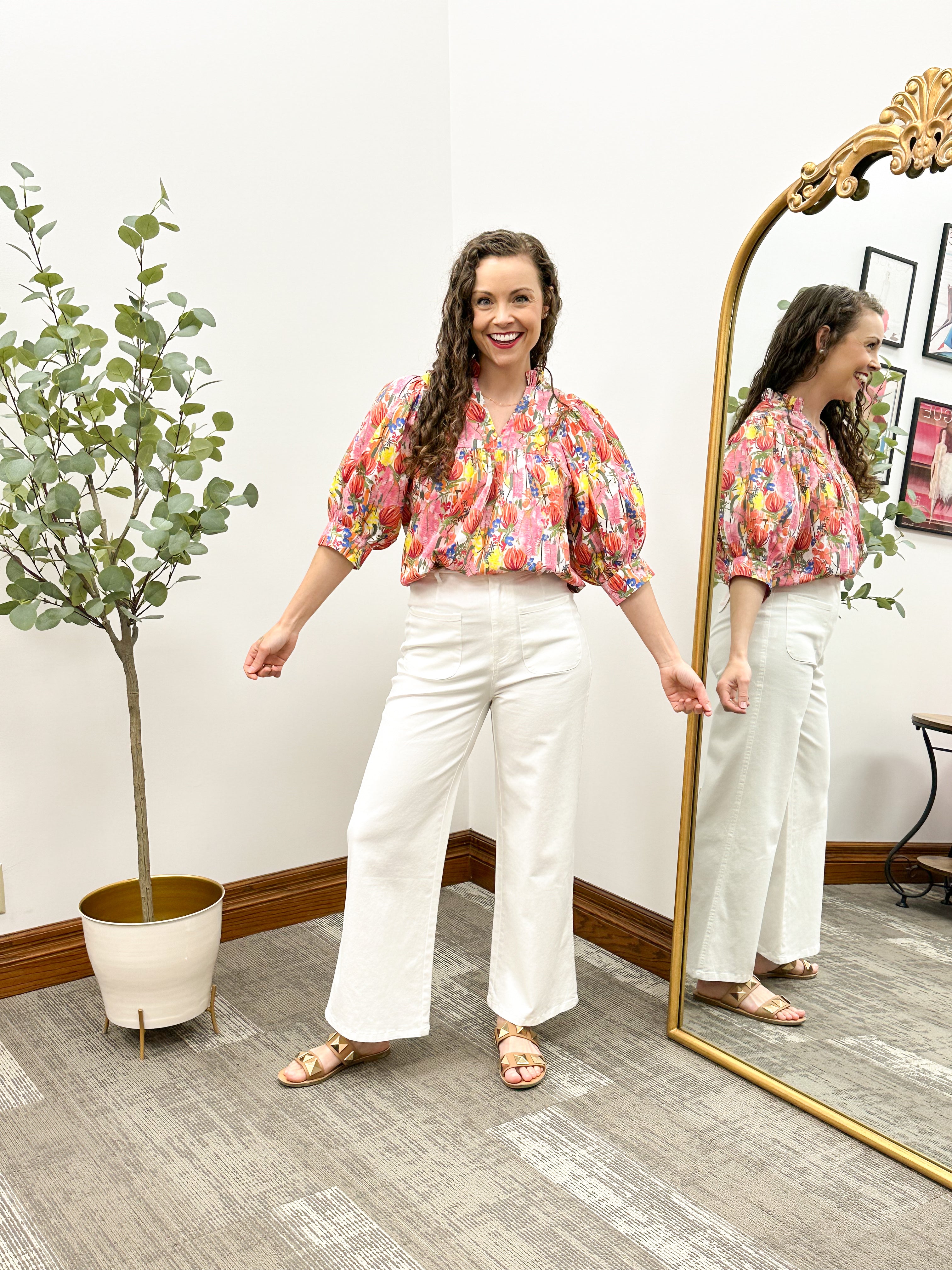 Erica Floral Print Top