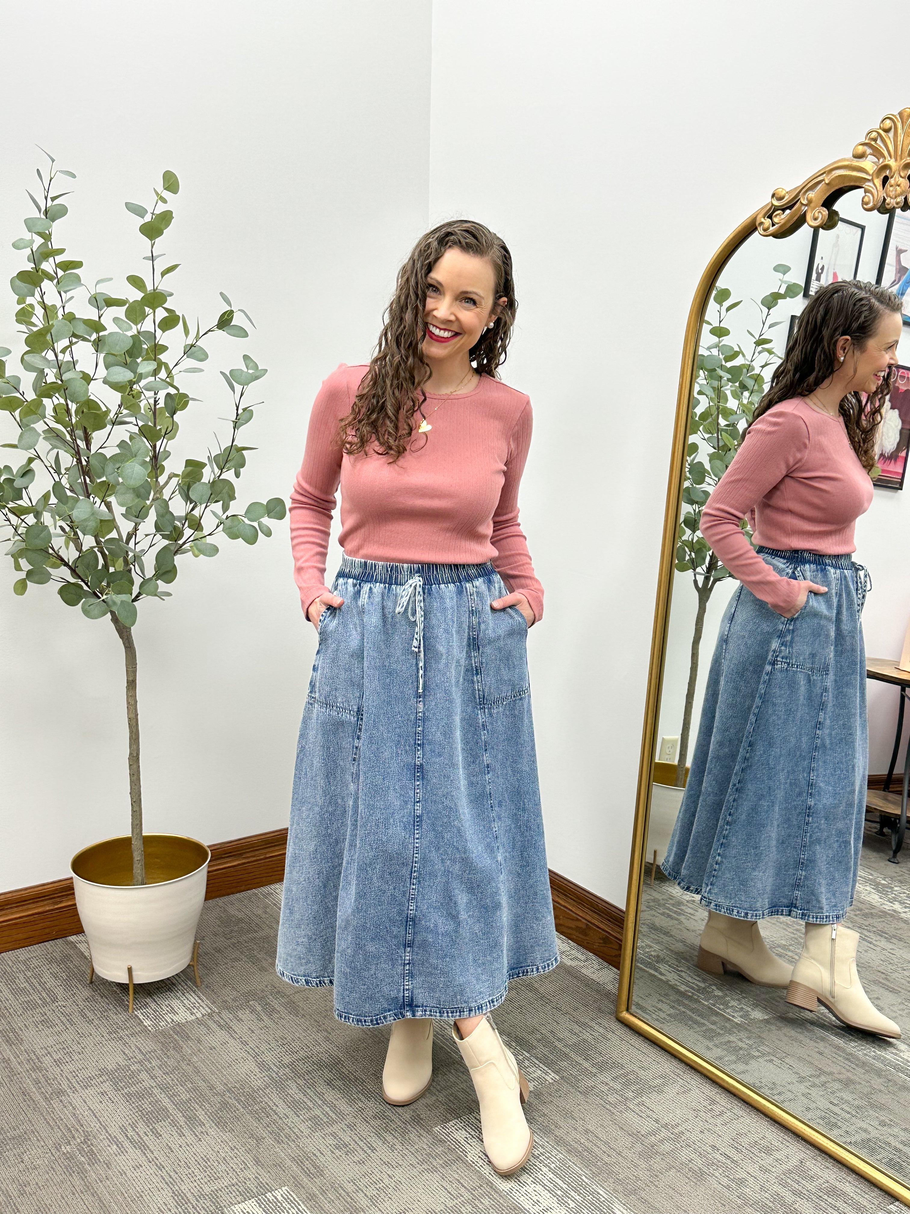 Luisa Pointelle Long Sleeve Top