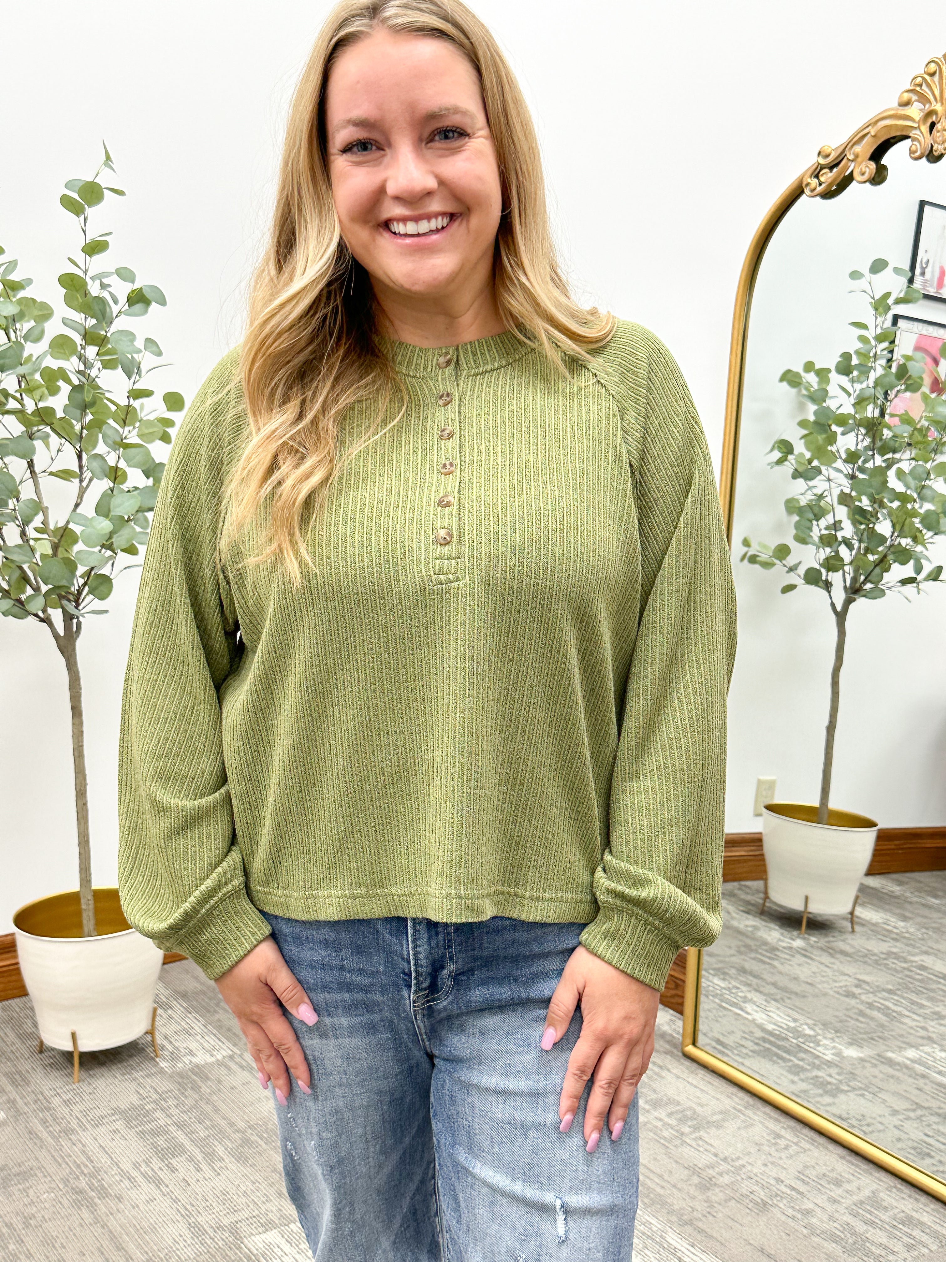 Kara Long Sleeve Henley Top